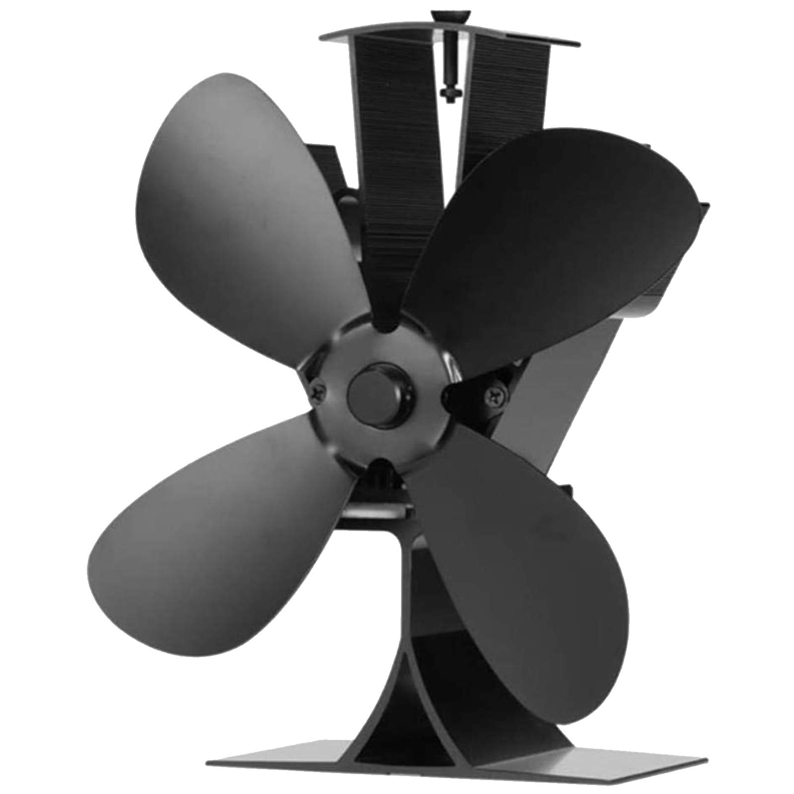 Eco-Friendly Heat Powered Stove Fan - 4 Blade Silent Wood Stove Fan for Efficient Heat Distribution | Perfect for Wood Log Burners, Fireplaces & Home Heating