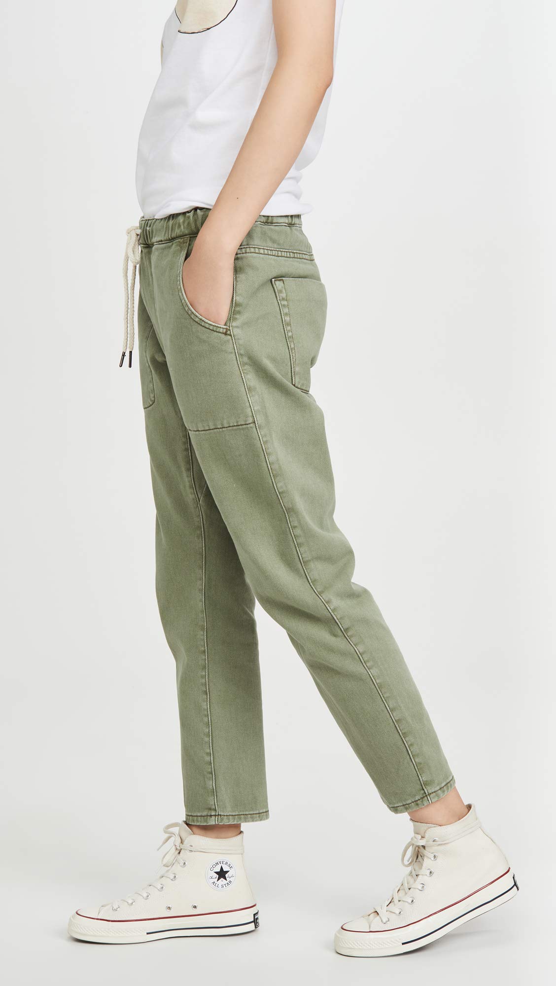 One Teaspoon Women's Shabbies Drawstring Boyfriend Jeans - Distressed Denim Pants for Casual Wear, Street Style & Weekend Outfits