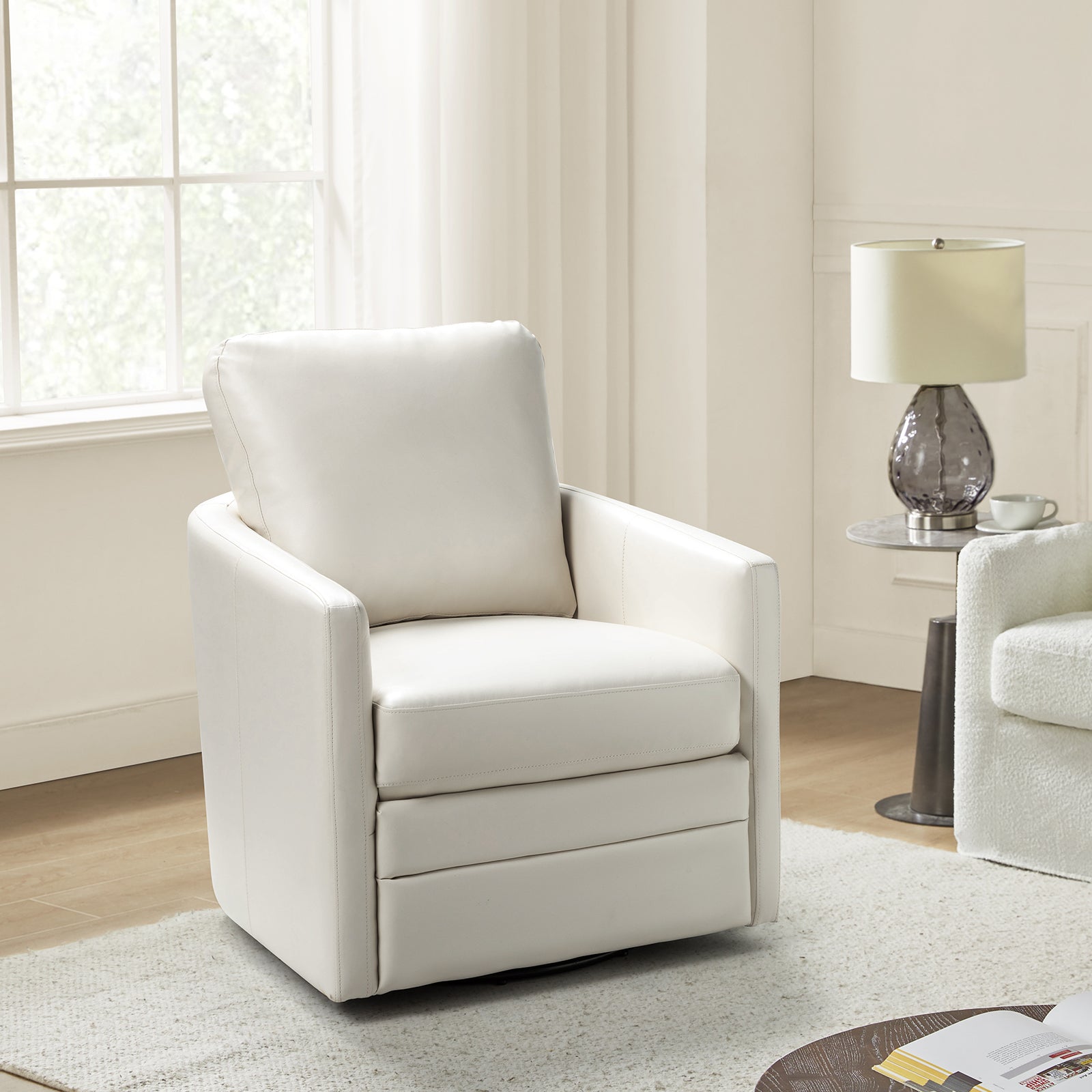 Aurora Swivel Chair - 360 Degree Rotating Modern Office Chair with Ergonomic Design for Home & Workspace Comfort