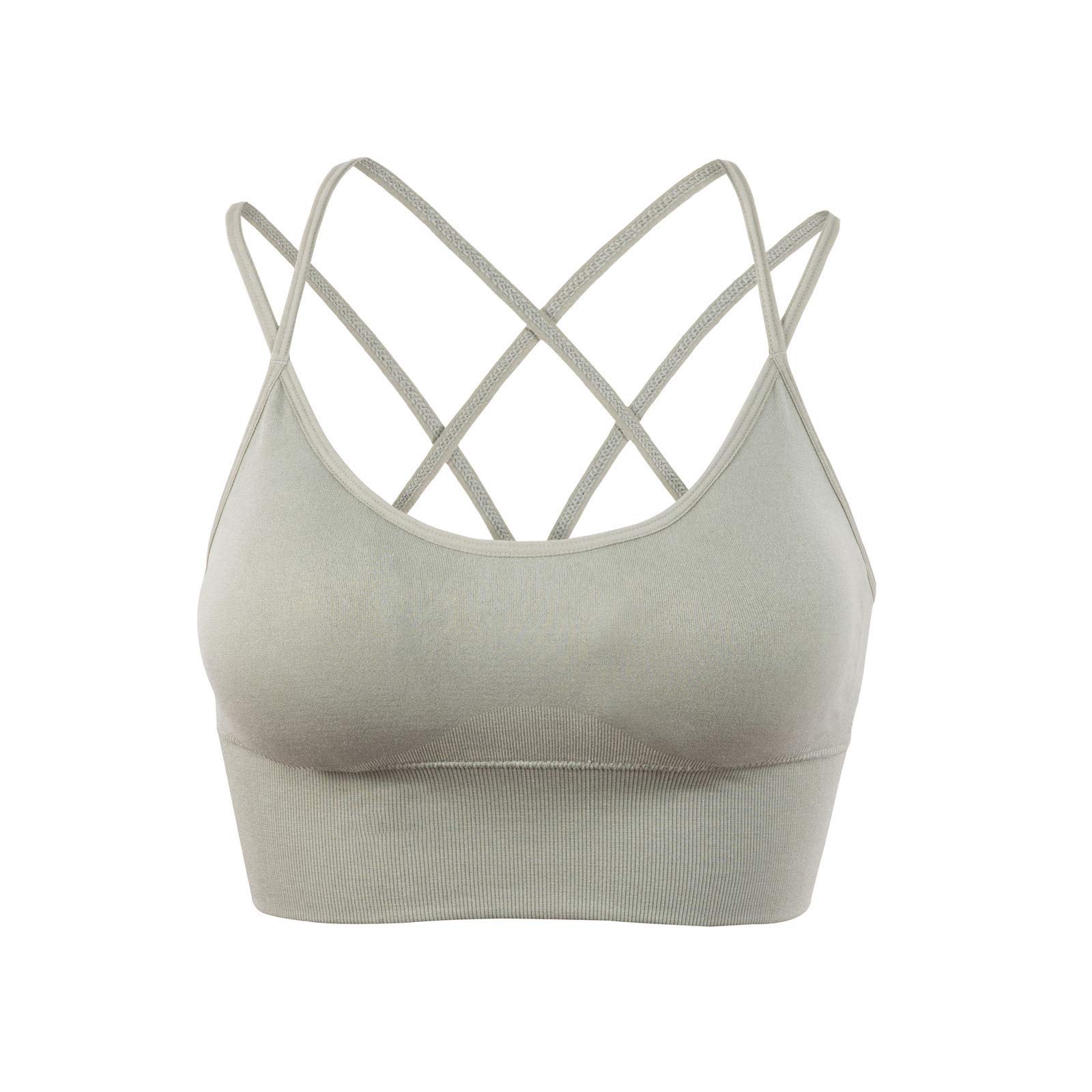 Women's Criss Cross Back Sports Bras - Comfortable Low Impact Workout Bras for Gym, Yoga & Sleep | Breathable Activewear for Running, Training & Everyday Wear