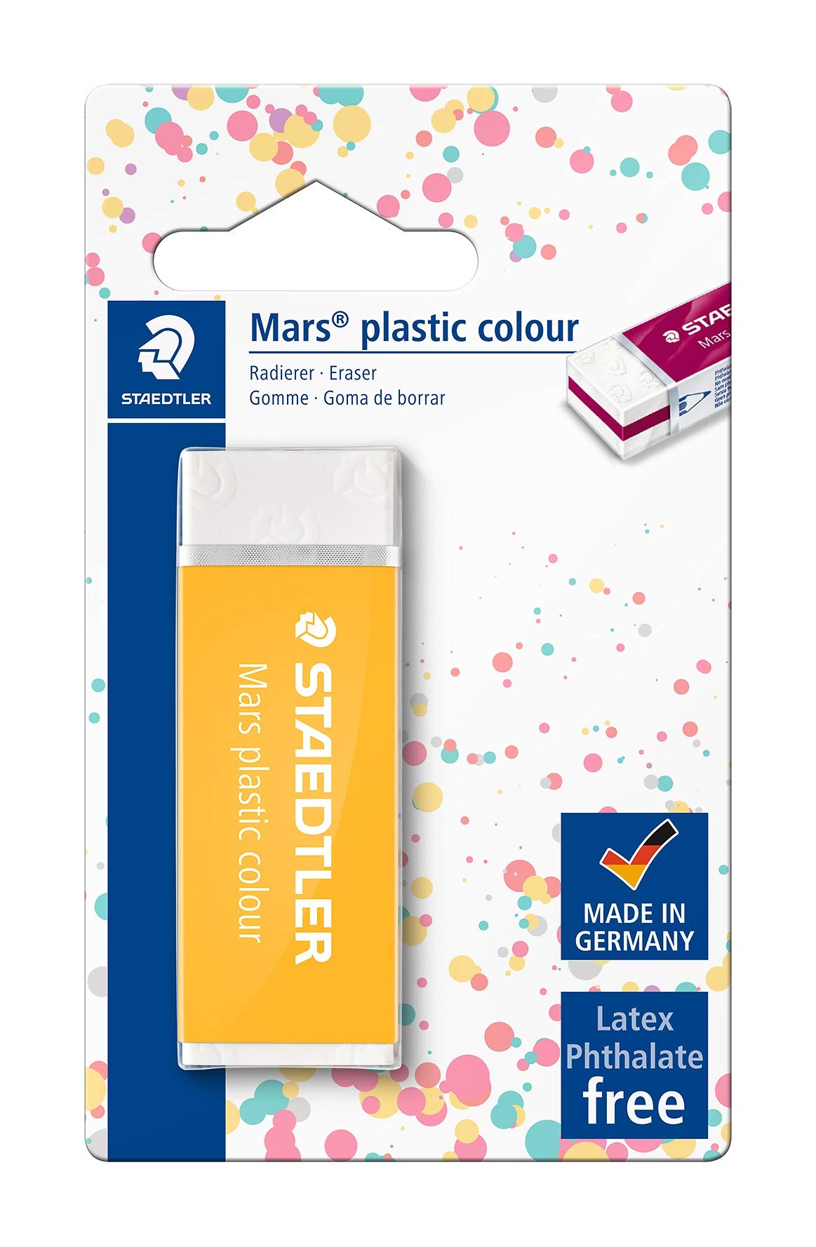 STAEDTLER Mars Plastic Eraser - 2-Pack Premium Quality Color Sandwich Design for Artists & Students | Perfect for Sketching, Drawing & School Projects