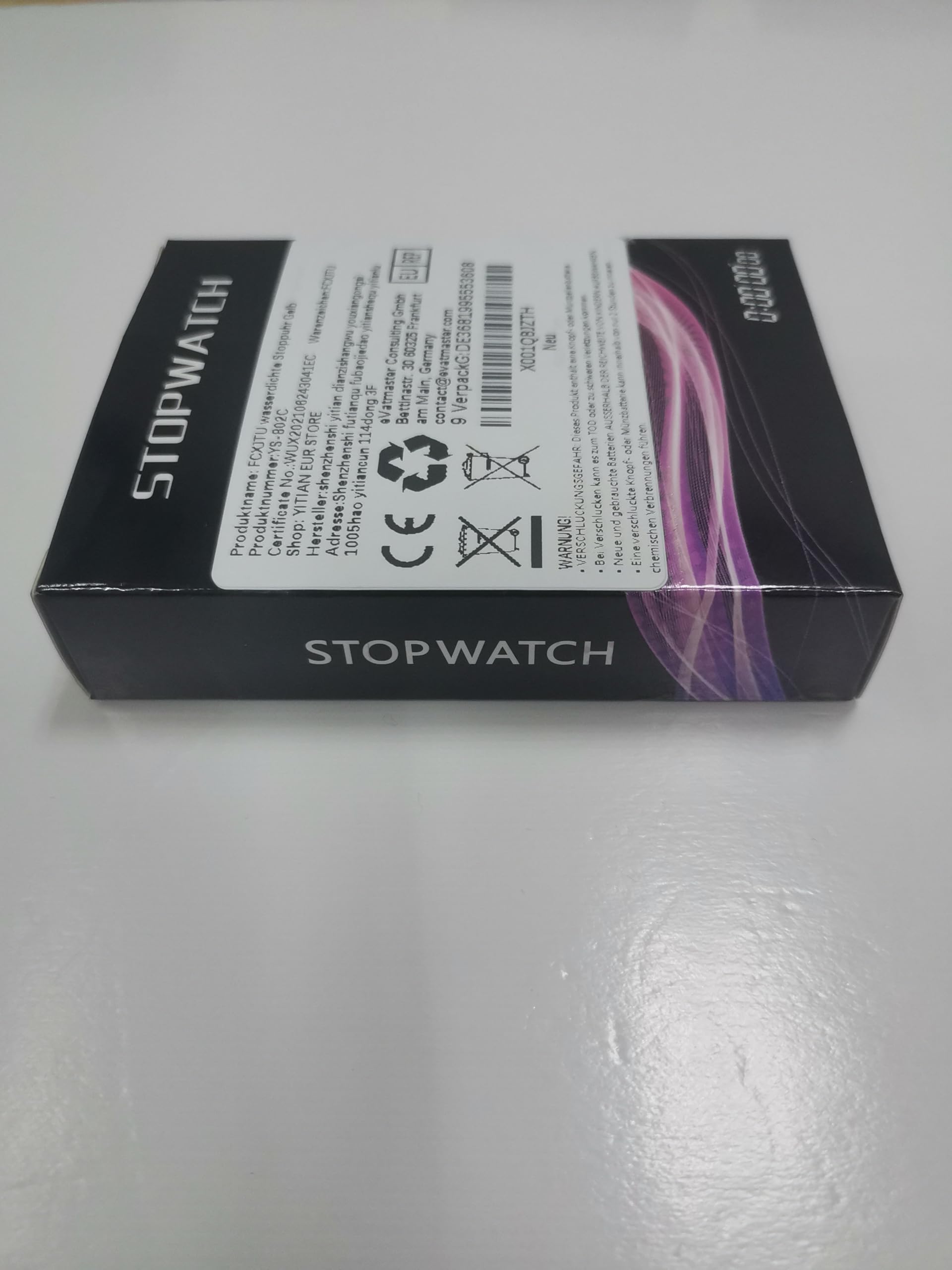 FCXJTU Digital Stopwatch Timer - Silent, No Alarm, Large Clear Display for Swimming, Running, Training - Perfect for Coaches, Referees, Teachers & Kids (Simple ON/Off Operation)