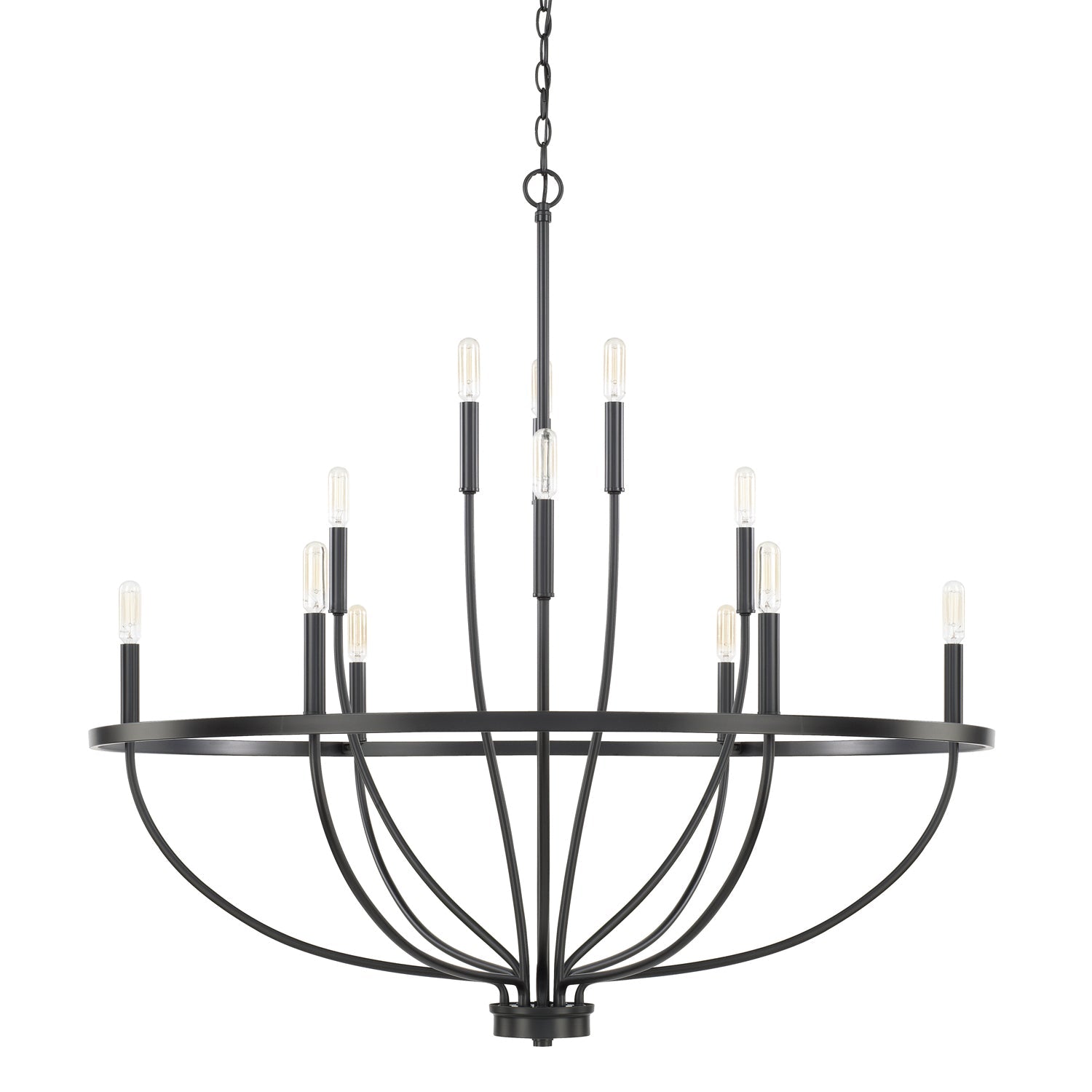 Capital Lighting 12-Light Chandelier - Elegant Crystal Ceiling Fixture for Dining Room, Living Room & Bedroom | Perfect for Home Decor & Wedding Venues