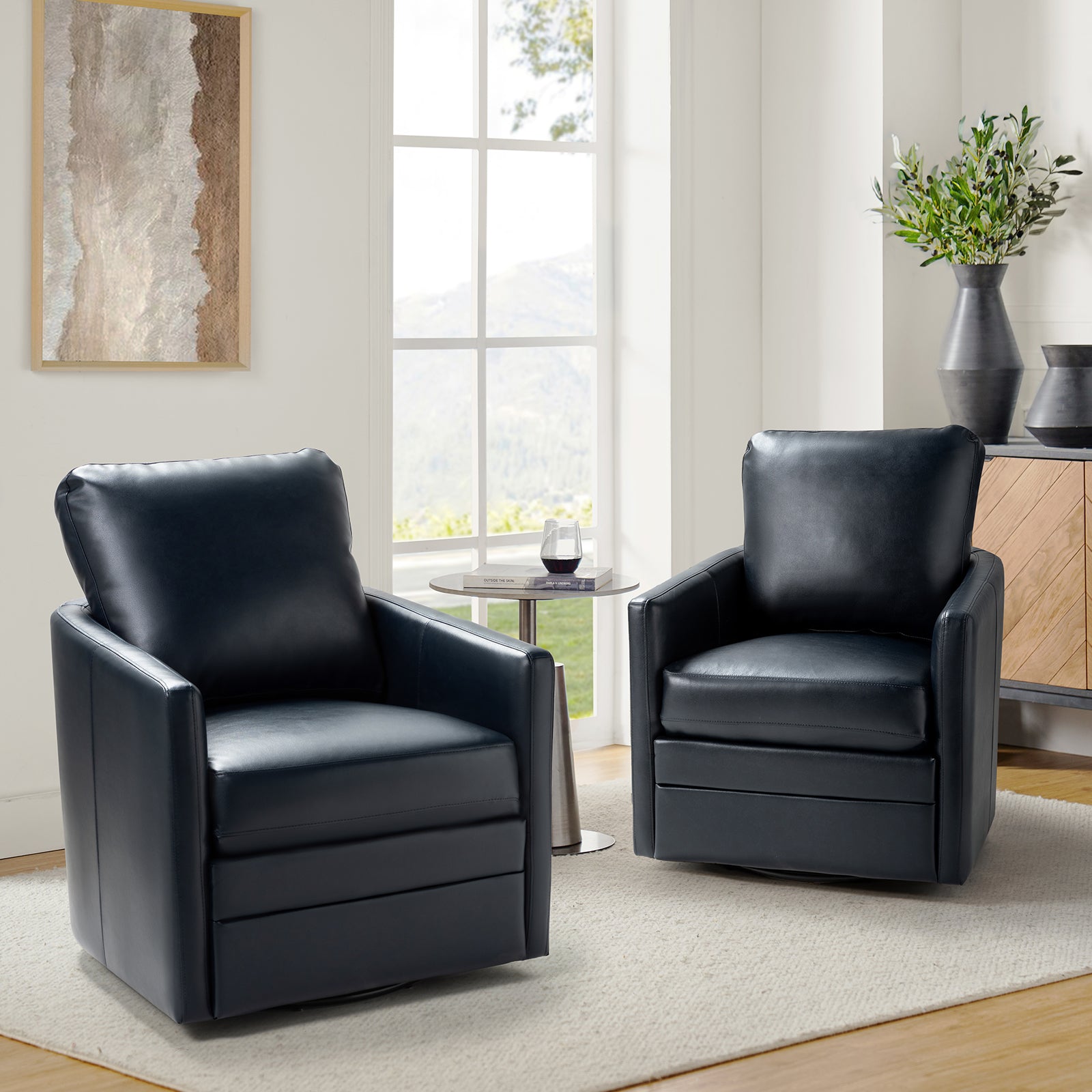 Aurora Swivel Chair - 360 Degree Rotating Modern Office Chair with Ergonomic Design for Home & Workspace Comfort