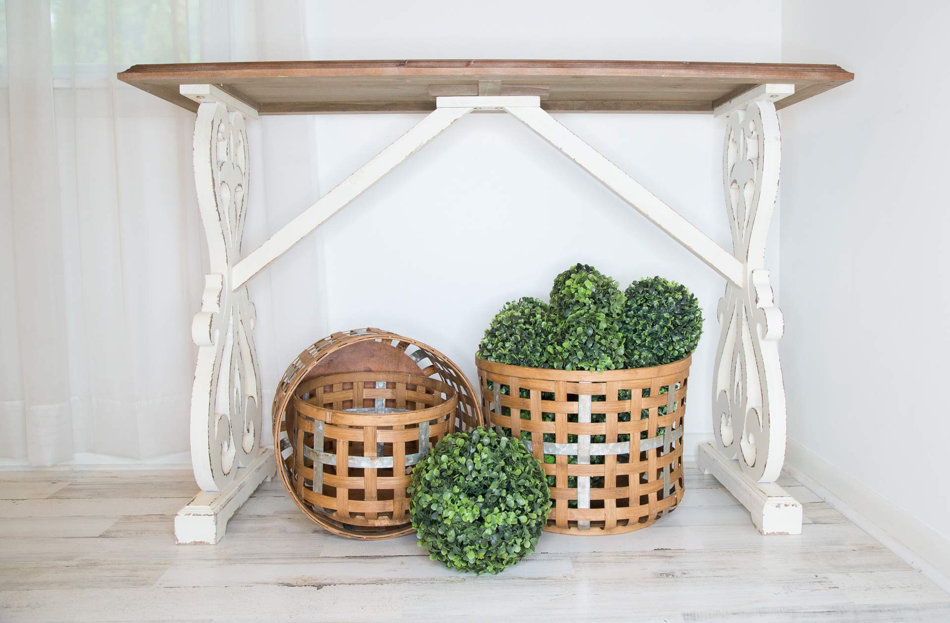 Woven Storage Baskets Set of 3 - Home Decor & Organizing