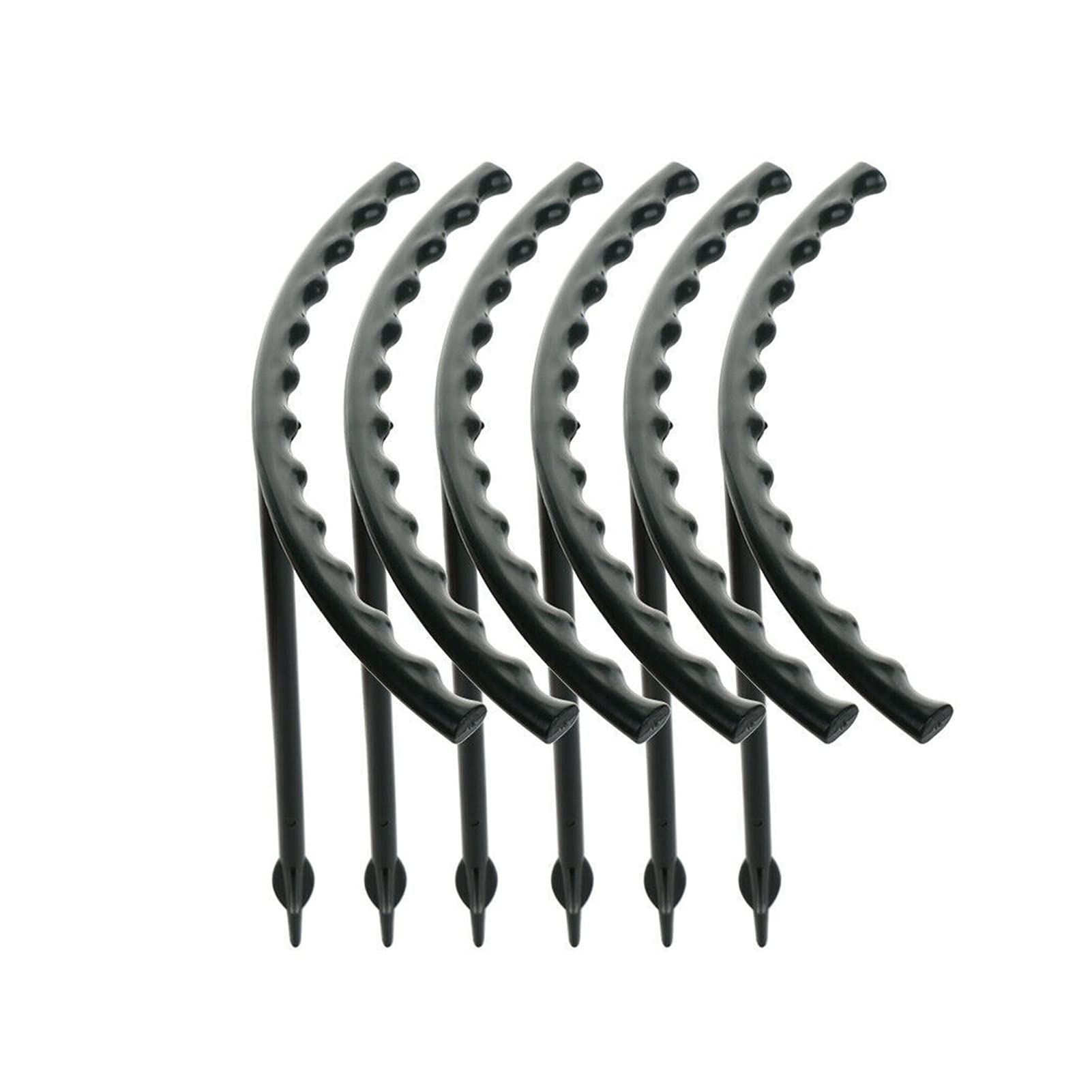 TOMYEUS 6PCS Plant Support Stakes - Garden Climbing Trellis, Plastic Plant Stand & Flower Tray Holder for Indoor/Outdoor Plants - Perfect for Tomatoes, Vines & Climbing Flowers