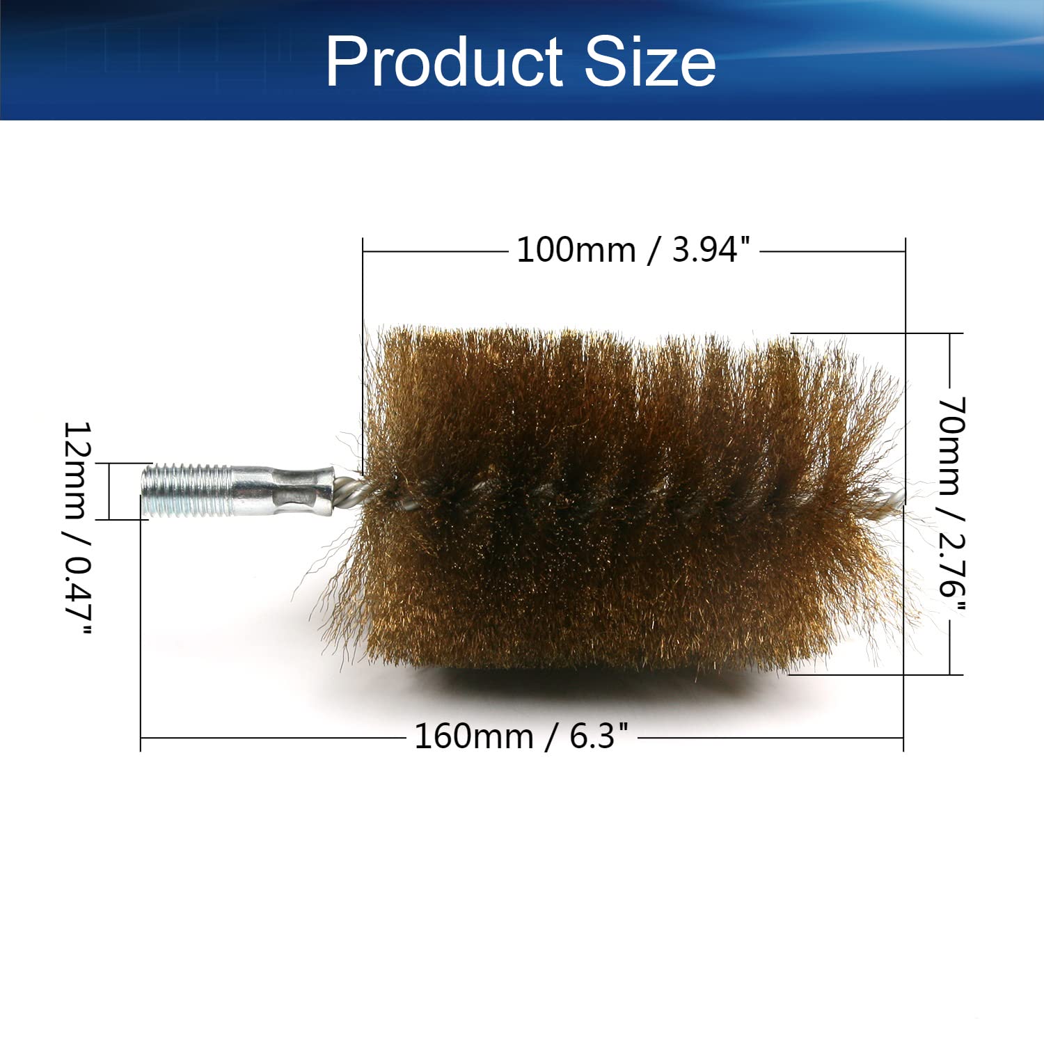 Auniwaig Stainless Steel Wire Tube Cleaning Brush Set - 2.75