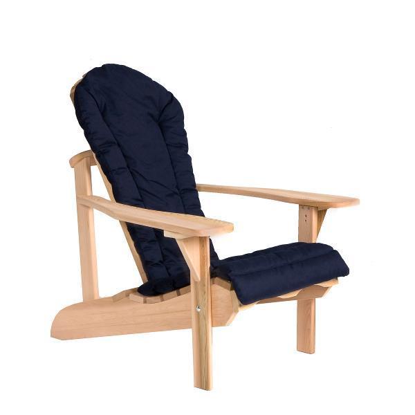 Premium Adirondack Chair Cushion Set - Waterproof Outdoor Patio Furniture Cushions with Ties - Comfortable & Durable for Deck, Poolside, Garden (2-Piece Set) - Perfect for Relaxing in Backyard, Porch or Beach