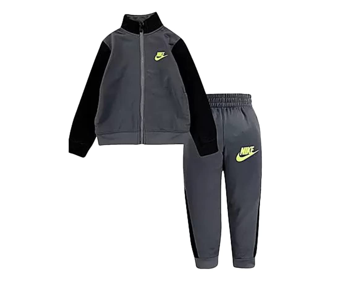 Nike Baby Boys Just Do It Full Zip Jacket & Pants 2-Piece Track Set - Toddler Athletic Outfit for Playtime, Daycare & Casual Wear