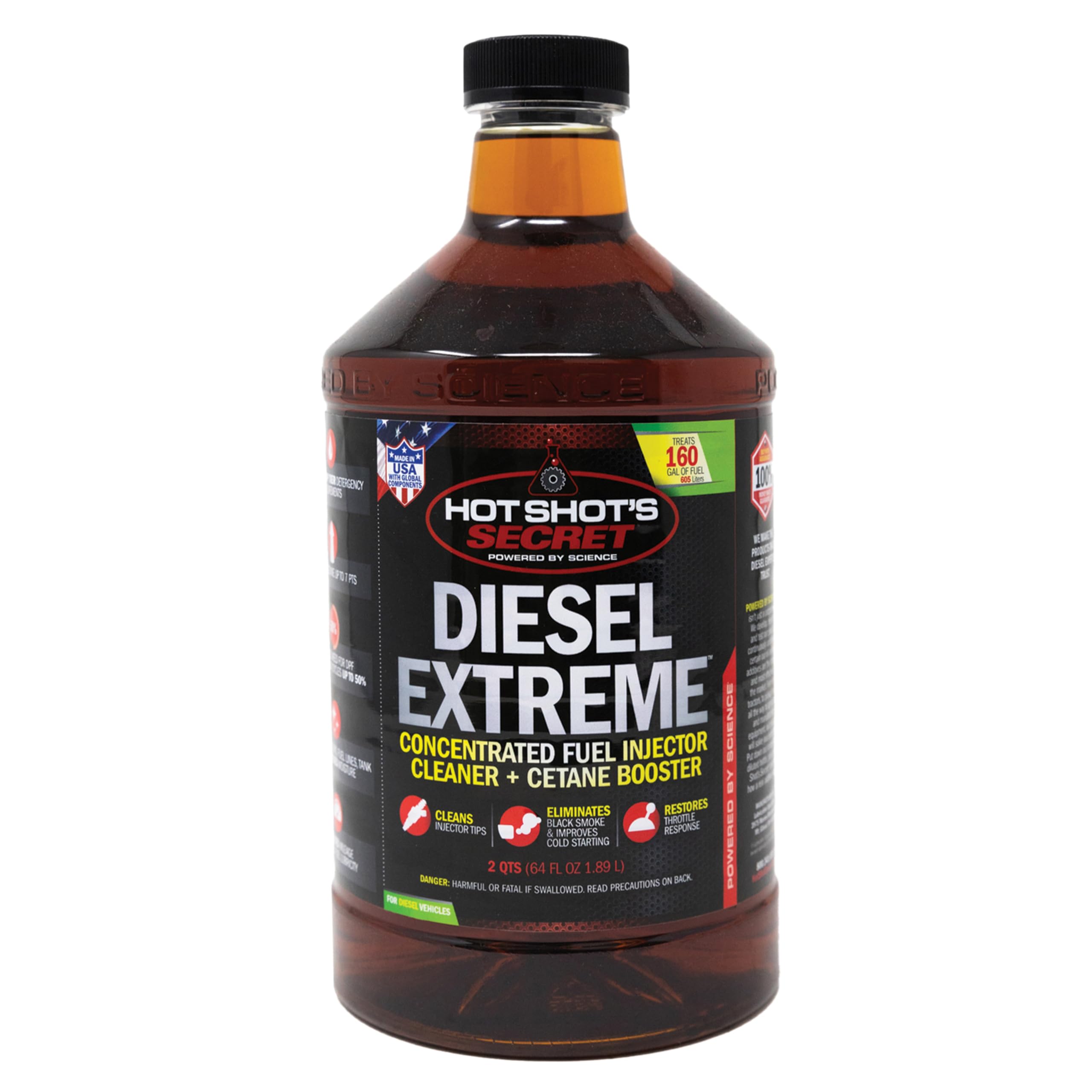 Hot Shot's Secret Diesel Extreme Clean & Boost - 64 fl oz | Fuel Additive for Diesel Engines | Improves Performance & Cleans Injectors | Ideal for Trucks, Heavy Equipment & High-Mileage Vehicles