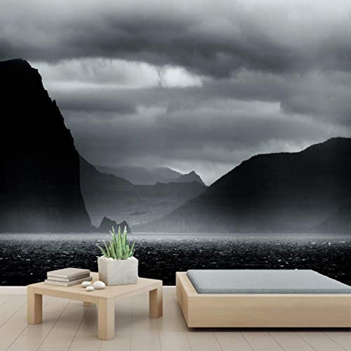 3D PVC Peel and Stick Wallpaper - Mountain Mist Self-Adhesive Wall Mural for Bedroom & Study Room Decor, 78