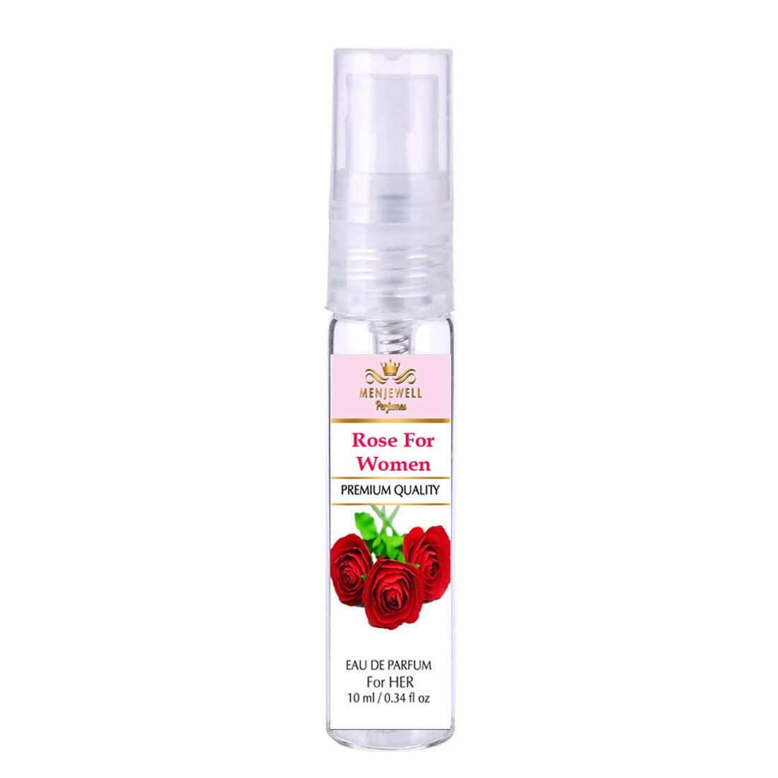 Rose Perfume for Women - Eau De Parfum Fragrance Spray | Long-Lasting Floral Scent | 10ml Travel Size | Perfect Gift for Her | Romantic Date Night & Special Occasions