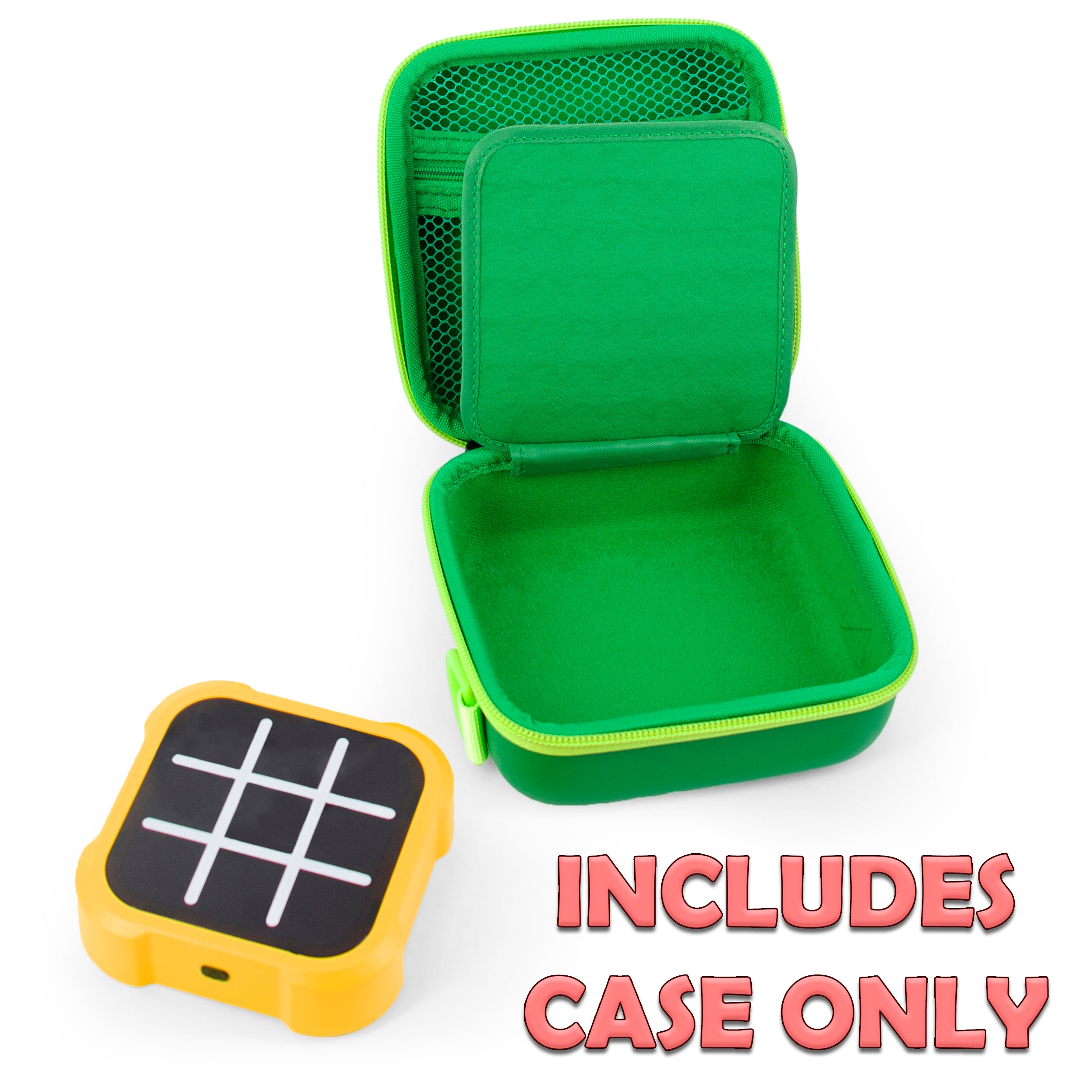 CASEMATIX Protective Carry Case for Tic Tac Toe Bolt Electronic Game - Single Layer Storage for Handheld Game Device (Does Not Fit Double Stack Accessory Tray) - Perfect for Travel, Gifts & Game Protection