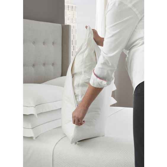 Eco-Friendly Temperloft ReNew Pillow with Down/Down Alternative Fill - Hypoallergenic & Sustainable Bedding for Side Sleepers & Allergy Relief