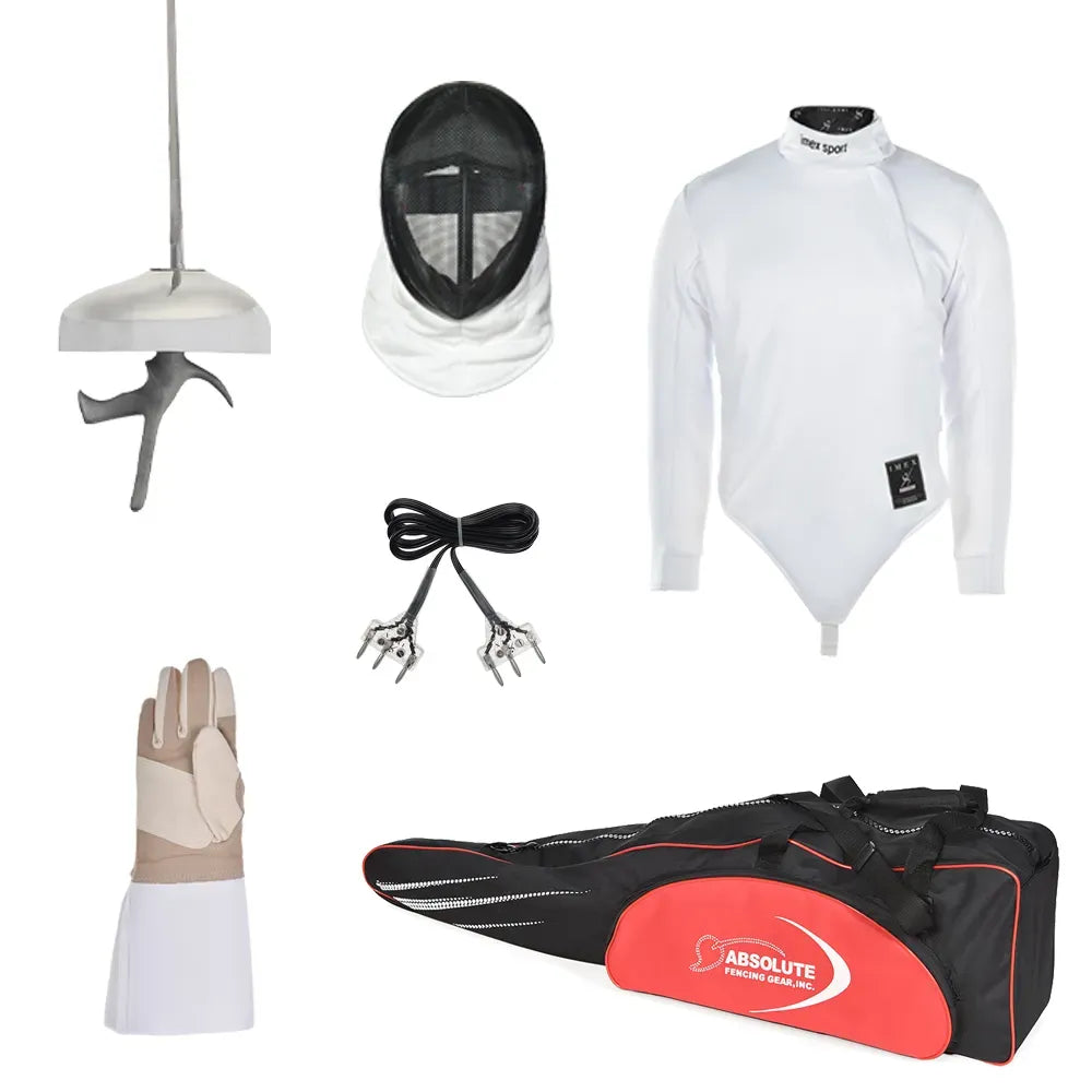 6-Piece Starter Electric Epee Fencing Kit - Complete Beginner Set with Electric Swords | Perfect for Training, Competitions & Home Practice