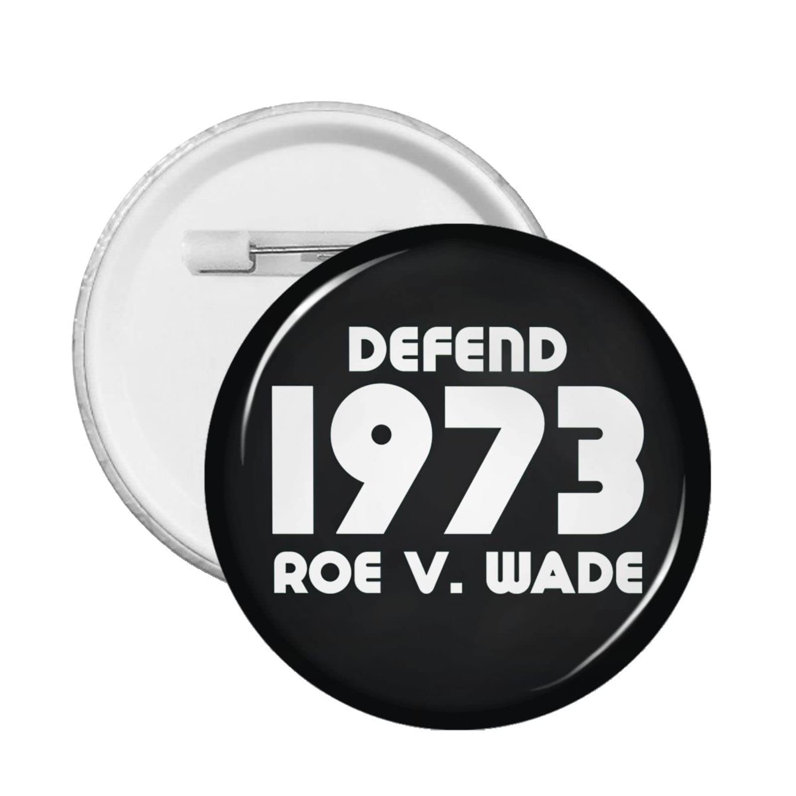 Pro Roe 1973 Pro Choice Women's Rights Pin Set - 5pc Feminist Badges, Brooches & Buttons for Protest, March & Awareness Events - Vintage Style Political Statement Jewelry for Activists & Supporters