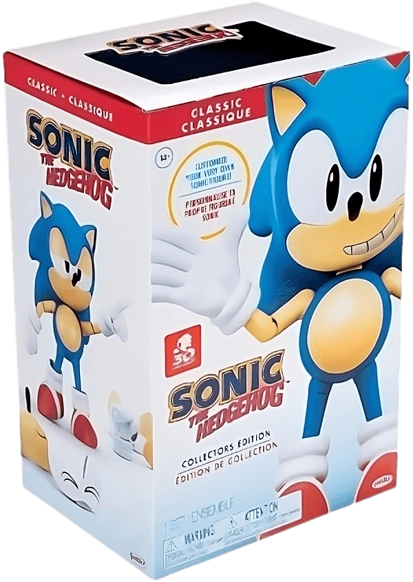 Jakks Pacific Sonic the Hedgehog 6-Inch Action Figure - Ultimate Classic Sonic Collectible Toy for Kids & Fans - Perfect for Display, Play & Gift Giving