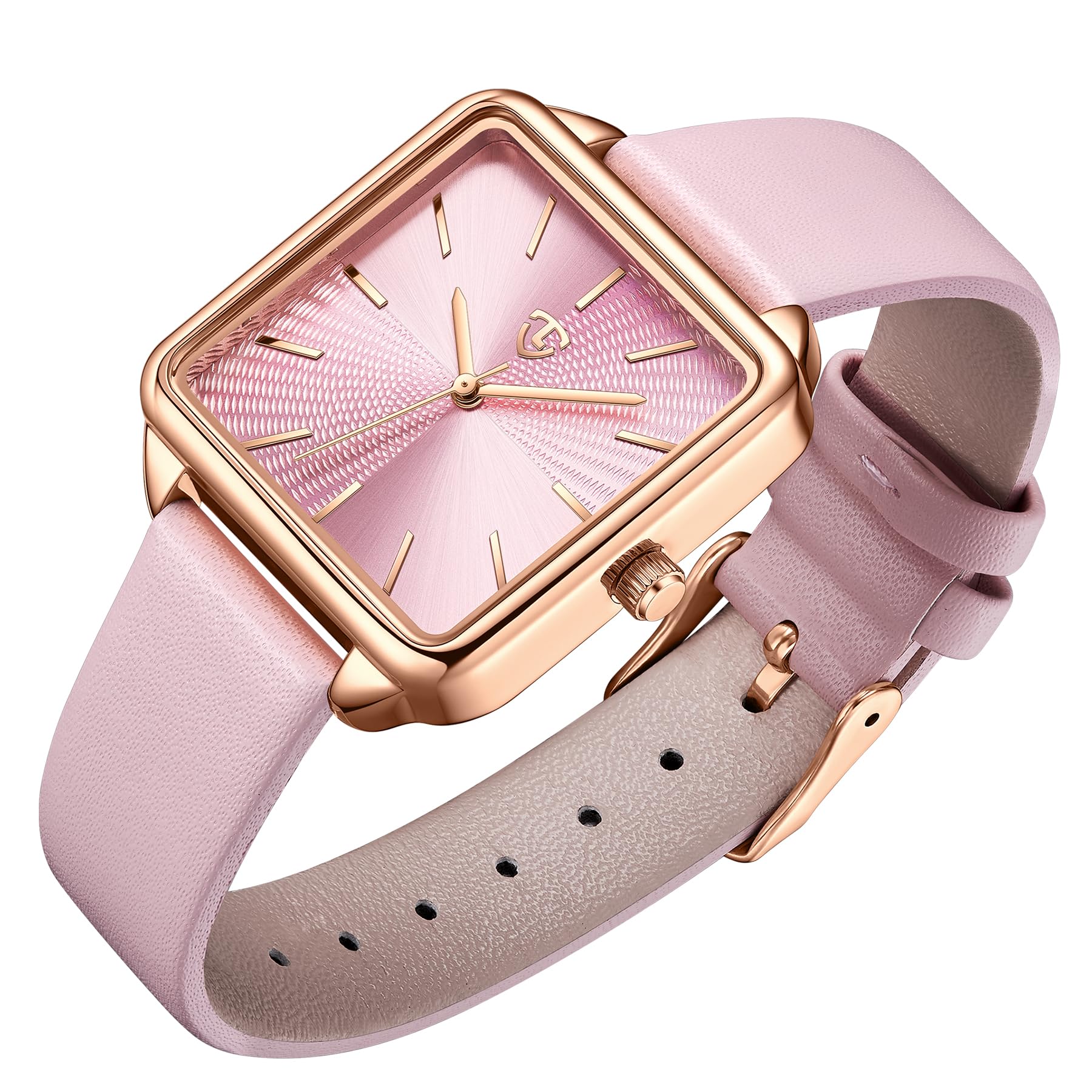 Elegant Women's Leather Strap Square Watch - Vintage Analog Quartz Dress Watch with Waterproof Design | Perfect for Office, Party & Everyday Wear | Unique Gift for Her