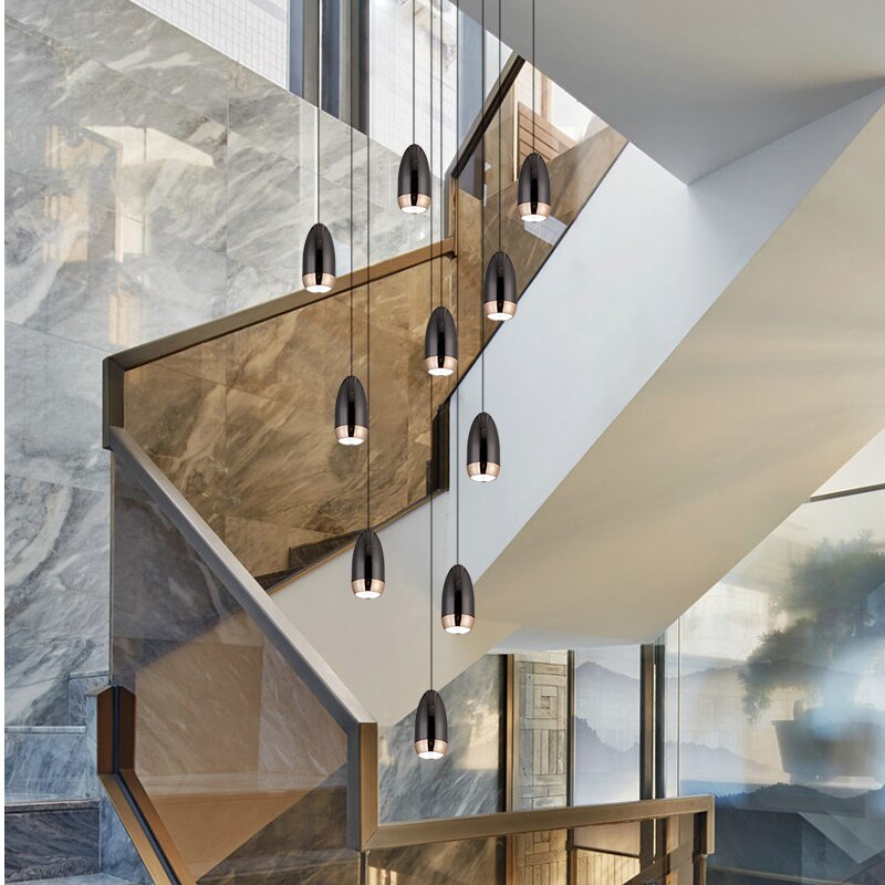 Modern Capsule Design Chandelier - Elegant LED Ceiling Light Fixture for Dining Room, Living Room & Bedroom | Energy Efficient Home Decor Lighting Solution