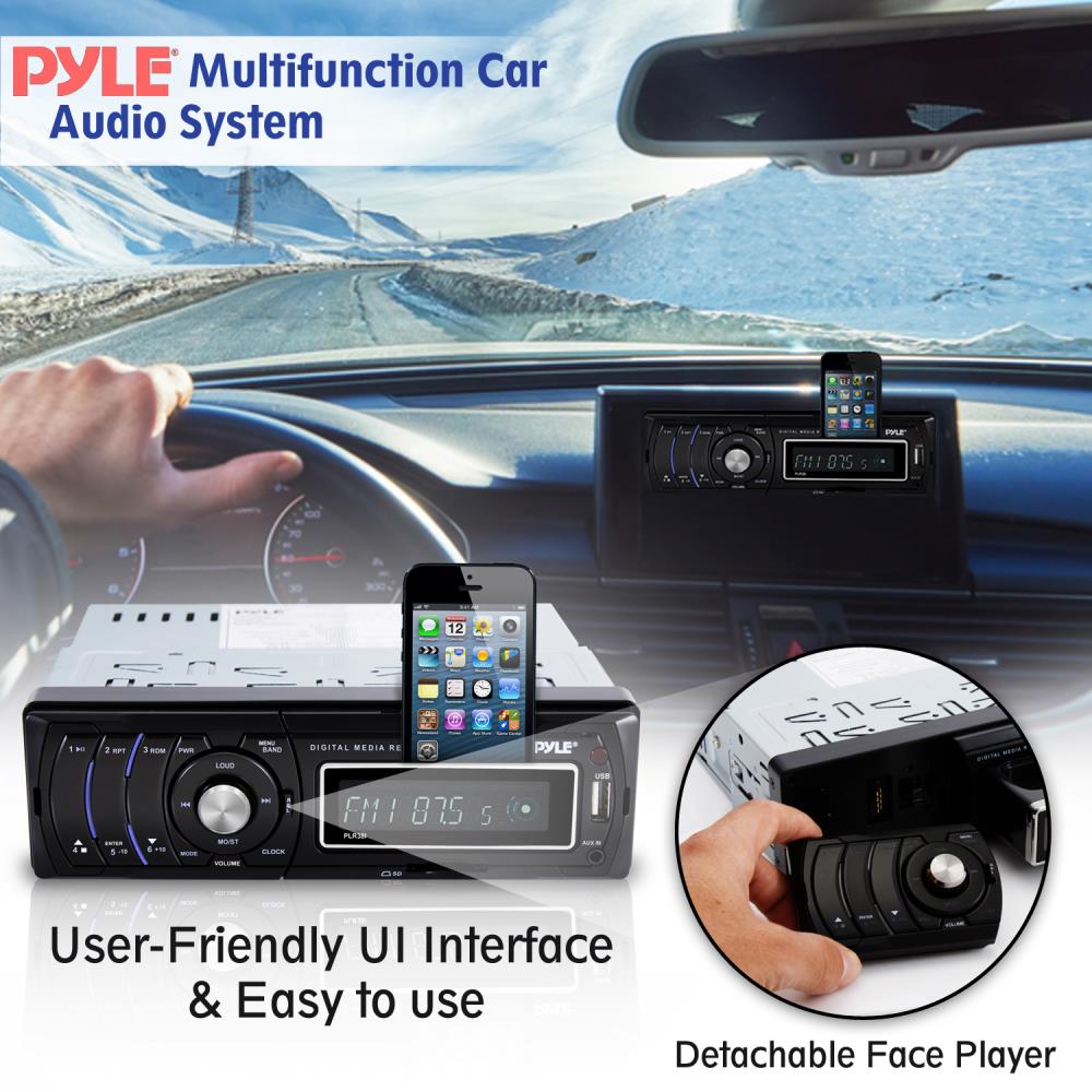 Detachable Face Car Stereo Receiver with Bluetooth, MP3, USB - High-Quality In-Dash Radio for Cars & Trucks - Perfect for Road Trips & Commuting