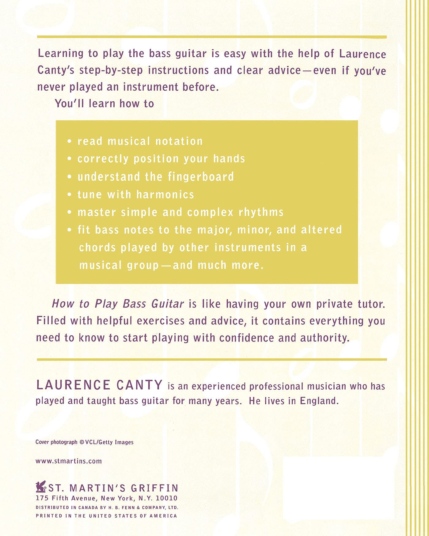 **Bass Guitar for Beginners: Complete Guide to Learn & Play Bass Guitar - Perfect for Rock, Jazz & Blues Musicians**