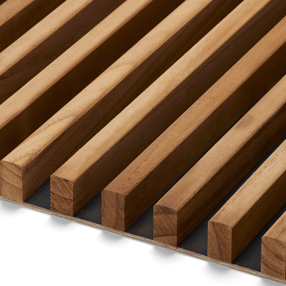 Premium WOODFLEX Flexible Outdoor Hardwood Batten Pool Fence Cladding - Oak & Black (2400mm x 600mm) | Durable Weatherproof Pool Safety Barrier for Backyard, Garden & Commercial Use