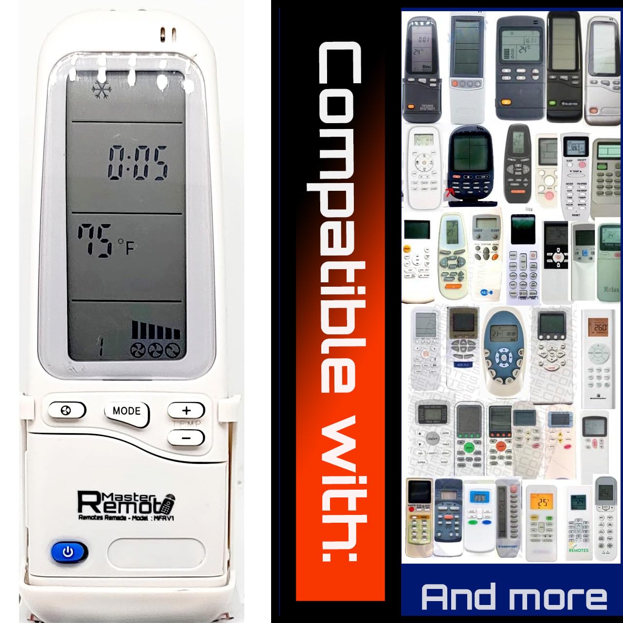 Universal Air Conditioner Remote Control Compatible with Airwell - Perfect for Home, Office, and Hotel Use