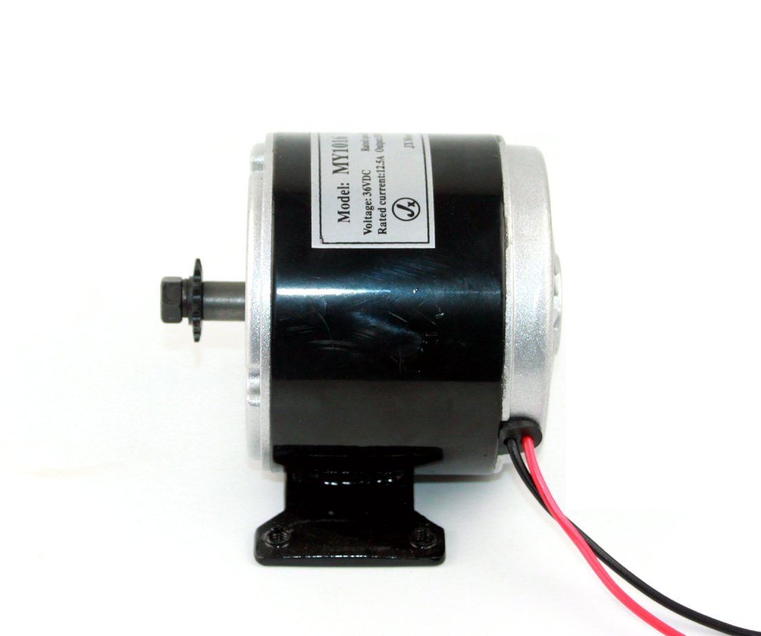 24V 36V 350W Electric DC Motor Kit for DIY Electric Skateboard & Bike - High Power 350W Engine Motor with 25H Chains (Pedal Kit Included) - Perfect for E-Bike Conversions & Motorized Skateboard Projects