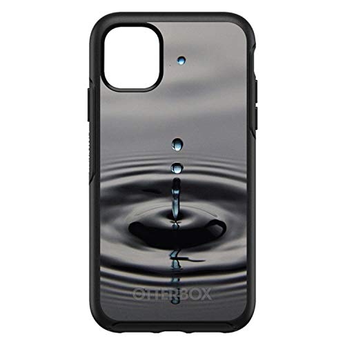 Single Water Droplet On Black Case