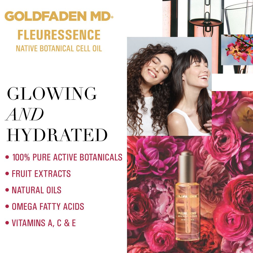 GOLDFADEN MD Fleuressence Native Botanical Cell Oil - 1 oz | Organic Facial Oil for Hydration & Anti-Aging | Perfect for Dry Skin & Nighttime Skincare Routine