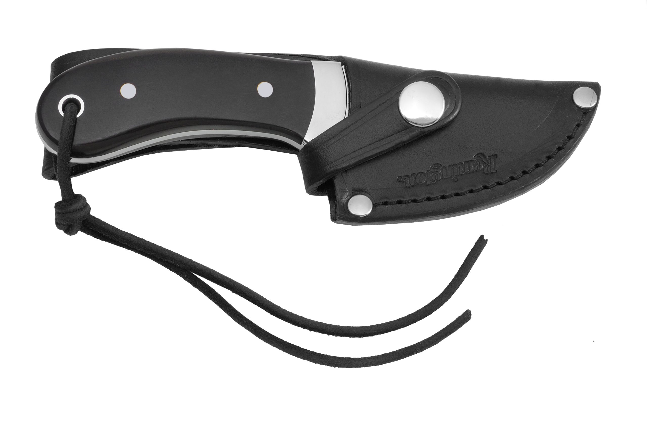 Premium Remington Ebony Wood Skinning Knife - High Carbon Steel Blade for Hunting, Camping & Outdoor Survival - Perfect for Game Processing, Bushcraft & Wilderness Adventures