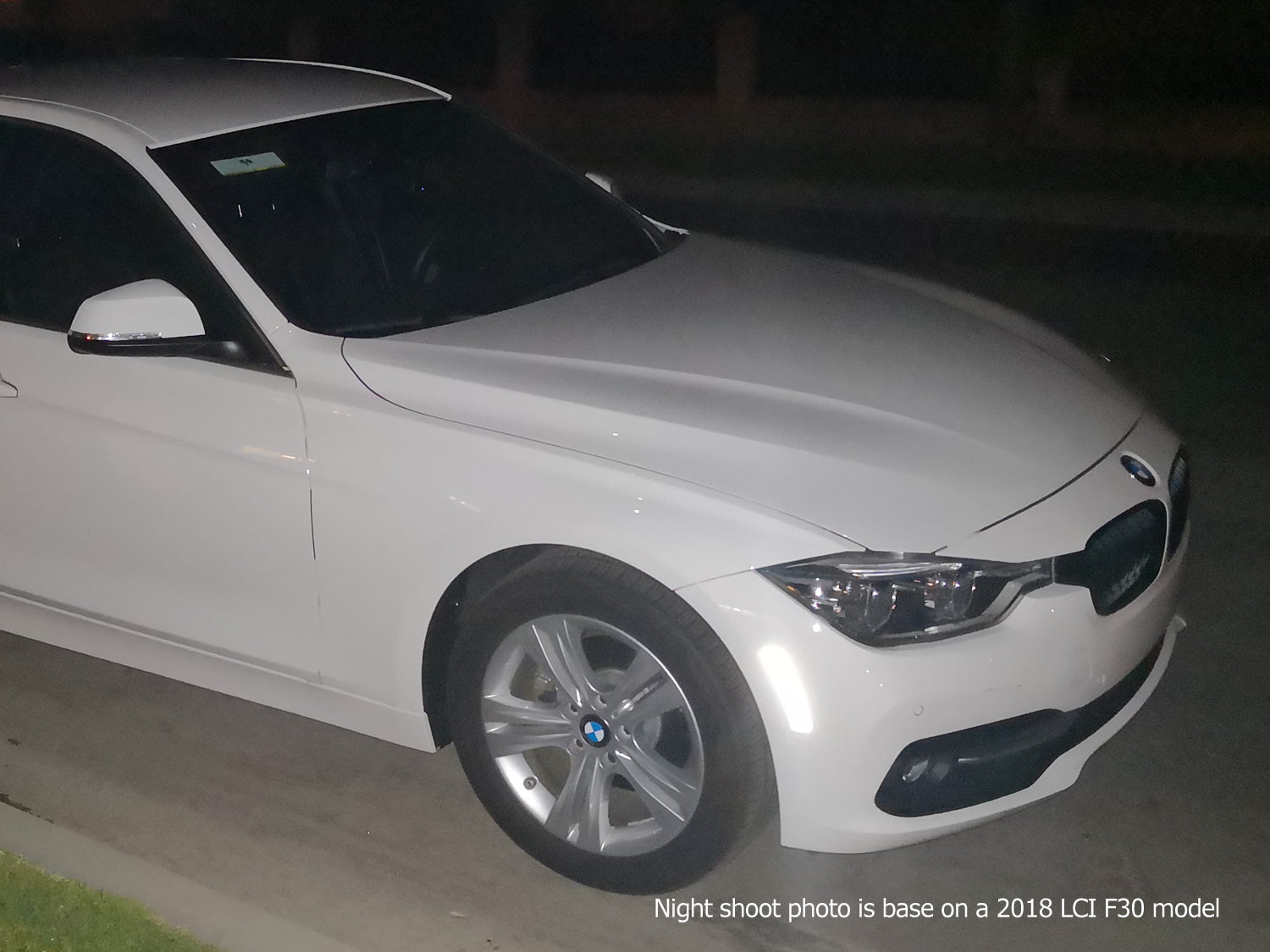 Reflective Overlay Stickers for 2012-2015 BMW F30 F31 Pre-LCI 3 Series - Clear & White Options - Enhance Visibility & Style for Night Driving & Car Customization