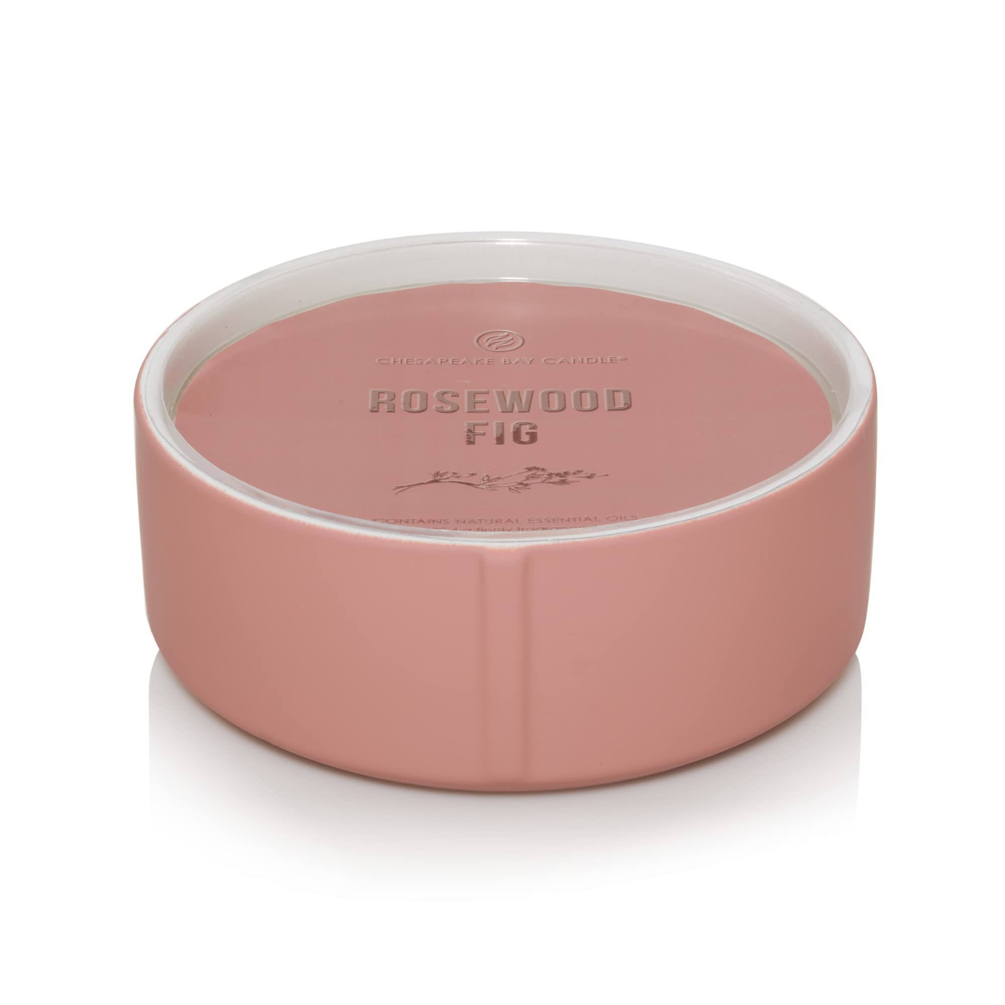 Premium Chesapeake Bay Candle PT42076 Multi-Wick Ceramic Candle in Rosewood Fig Scent - Home Decor & Aromatherapy for Living Room, Bedroom, and Spa Relaxation