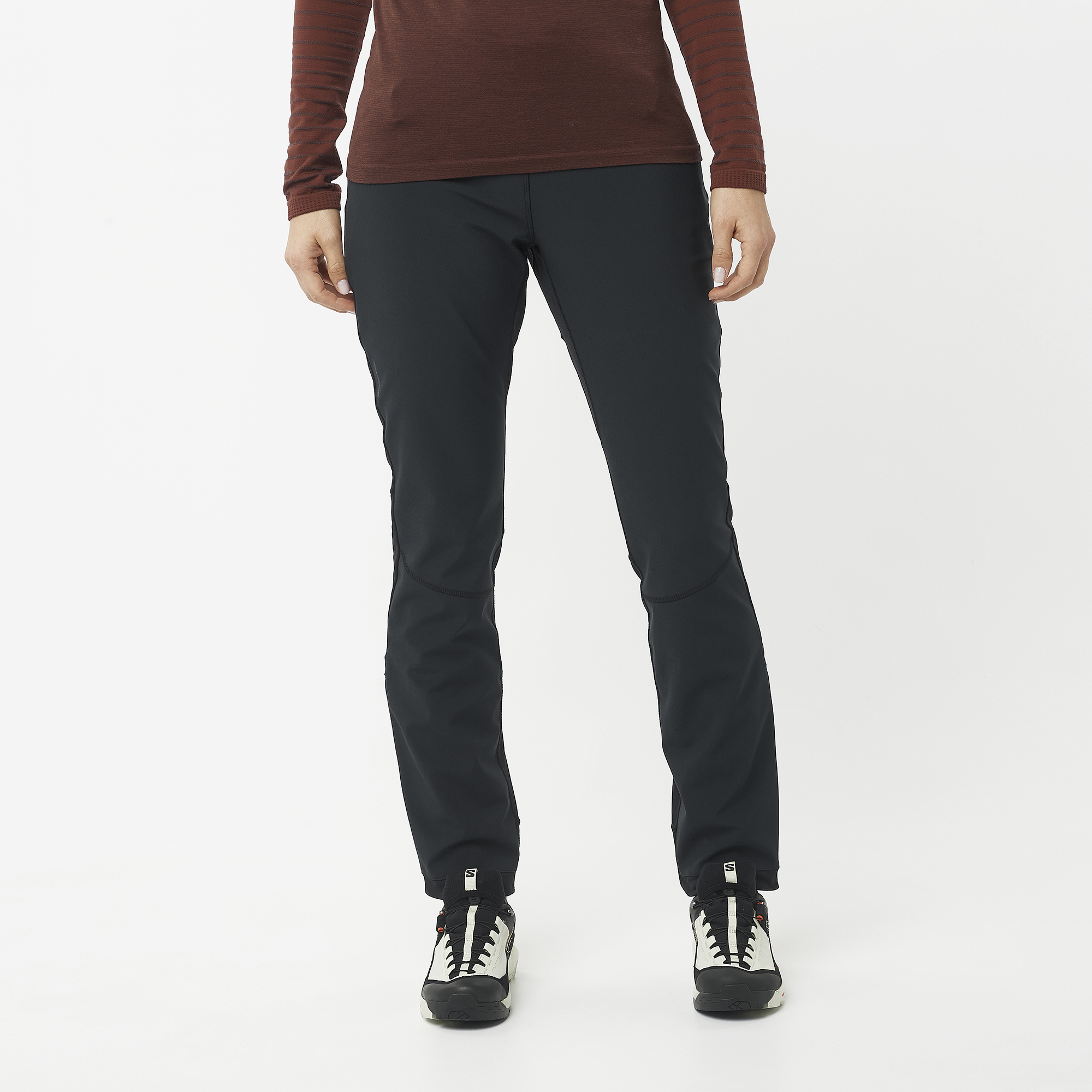 Women's Elevate SShell Pant - Deep Black Waterproof Hiking Pants for Outdoor Adventures & Travel
