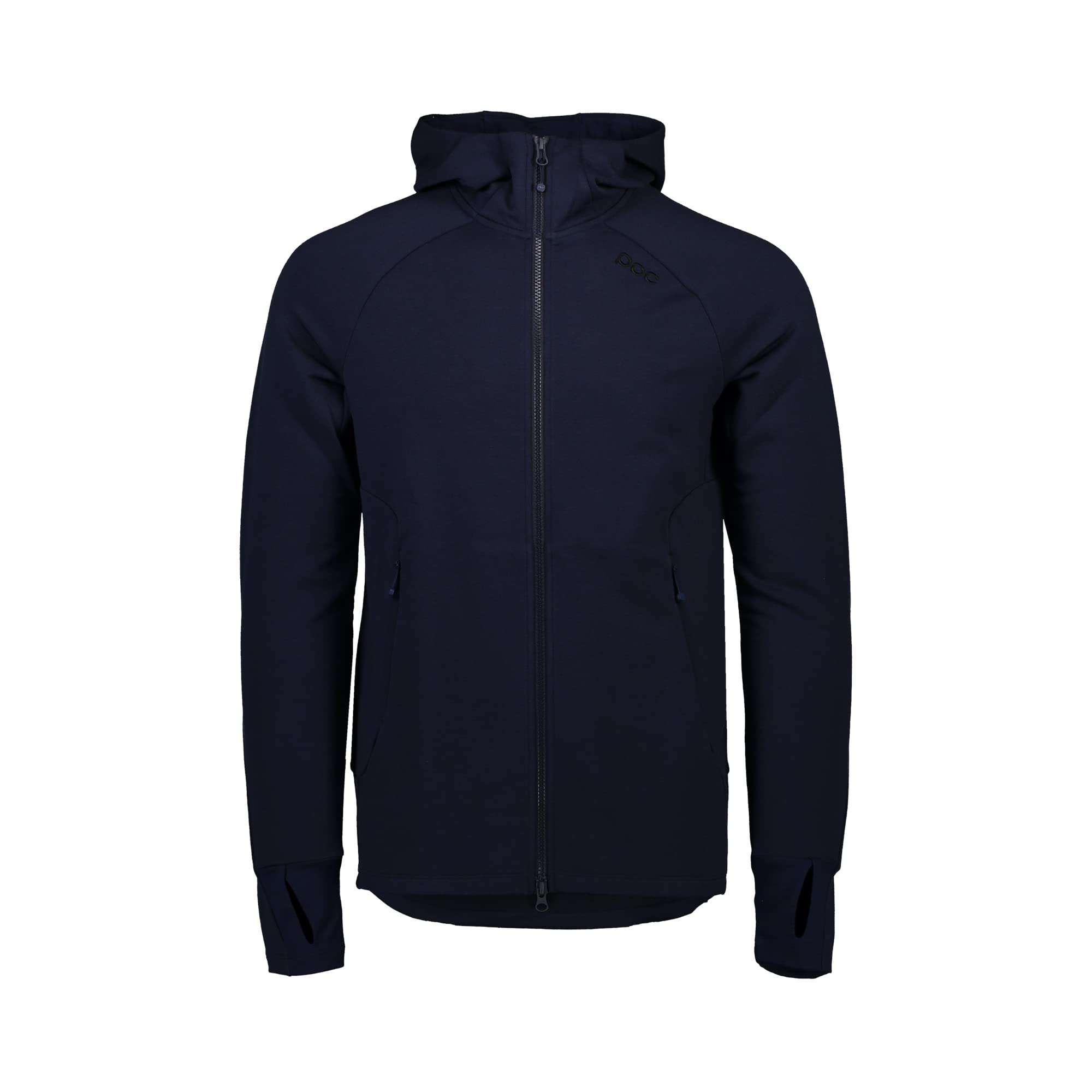 POC Men's Merino Wool Zip Hoodie - Lightweight Warm Fleece Lined Pullover for Outdoor Hiking, Camping & Winter Activities