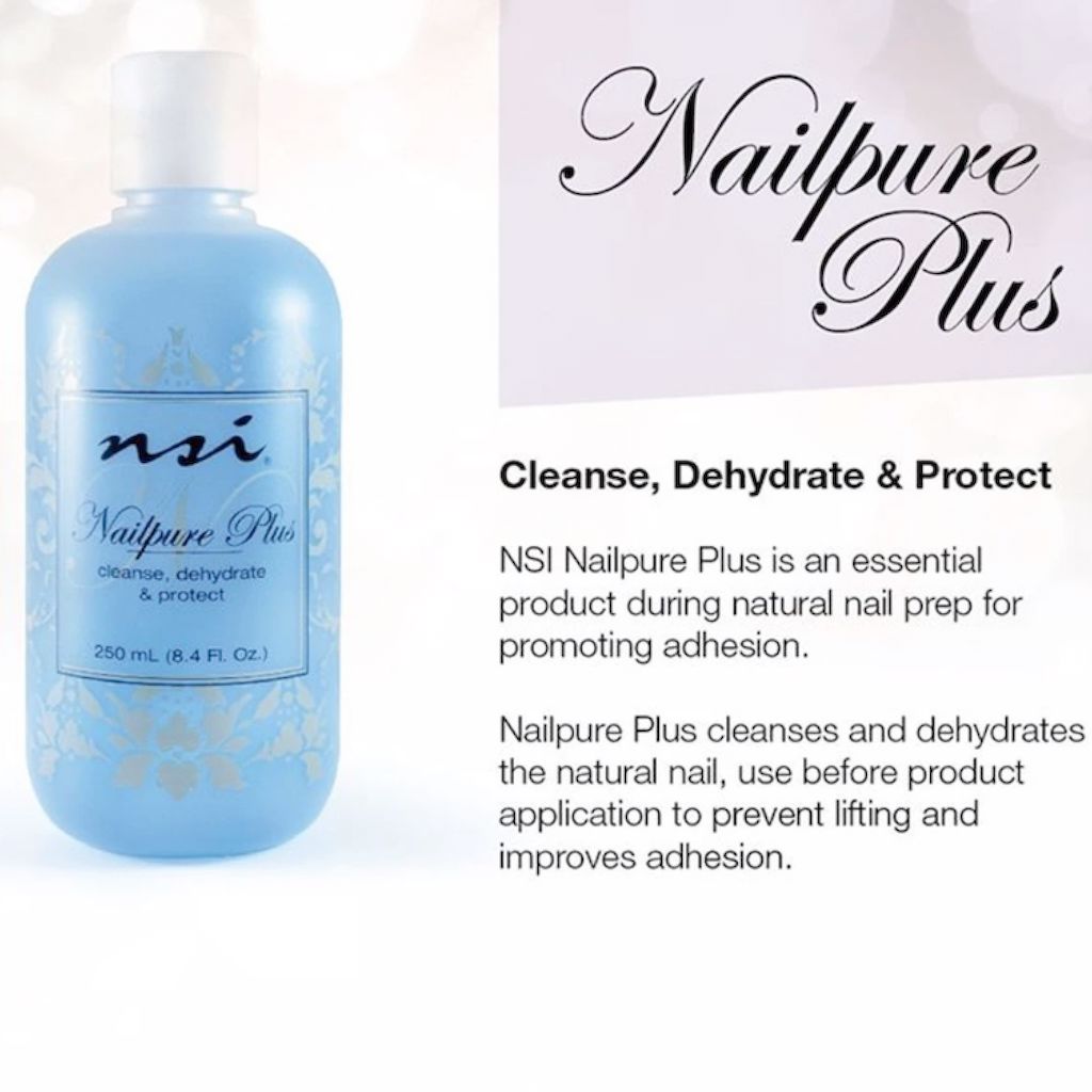 Nailpure Plus Nail Dehydrator for Acrylic & Gel Nails - Professional Nail Prep Solution for Salon & Home Manicures