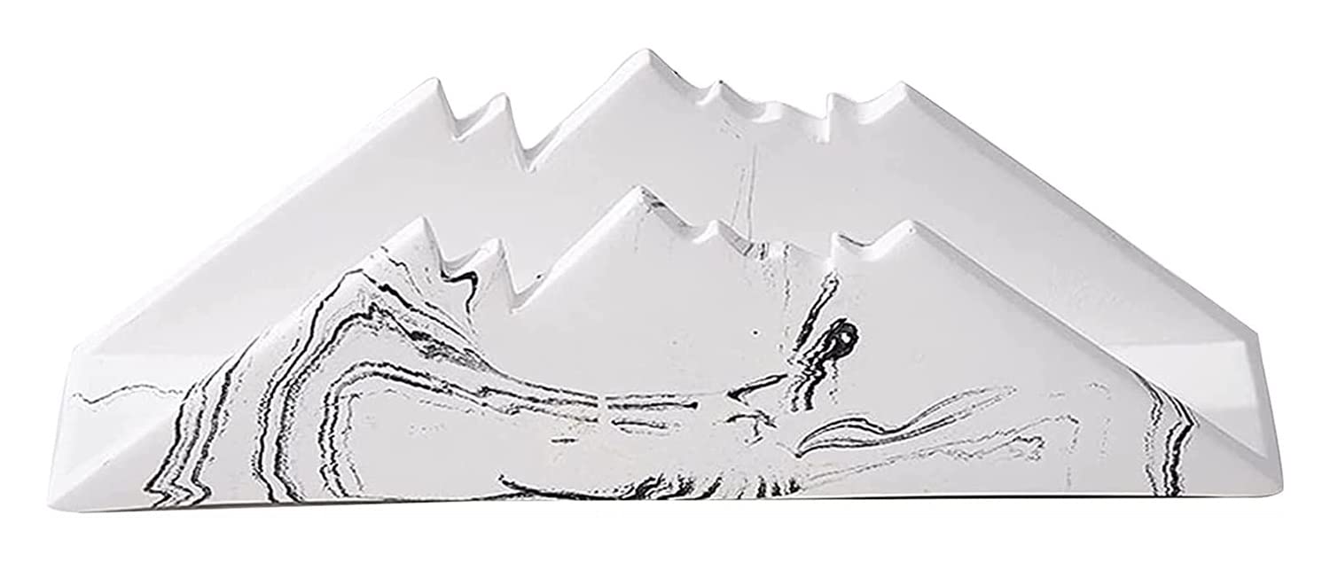 White Napkin Holder & Dispenser - Stainless Steel Kitchen Accessory for Home, Countertops, Dining Tables, Picnics | Indoor & Outdoor Use | Perfect for Restaurants, Parties & Daily Meals