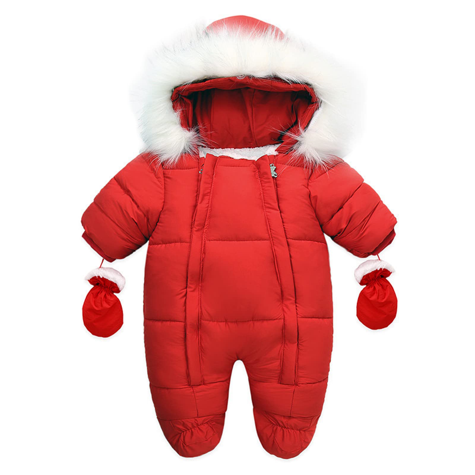 Baby Boys' Snowsuit Winter Coat - Waterproof Insulated Snow Jumpsuit with Zipper for Infants & Toddlers | Outdoor Play, Snow Day & Cold Weather Wear