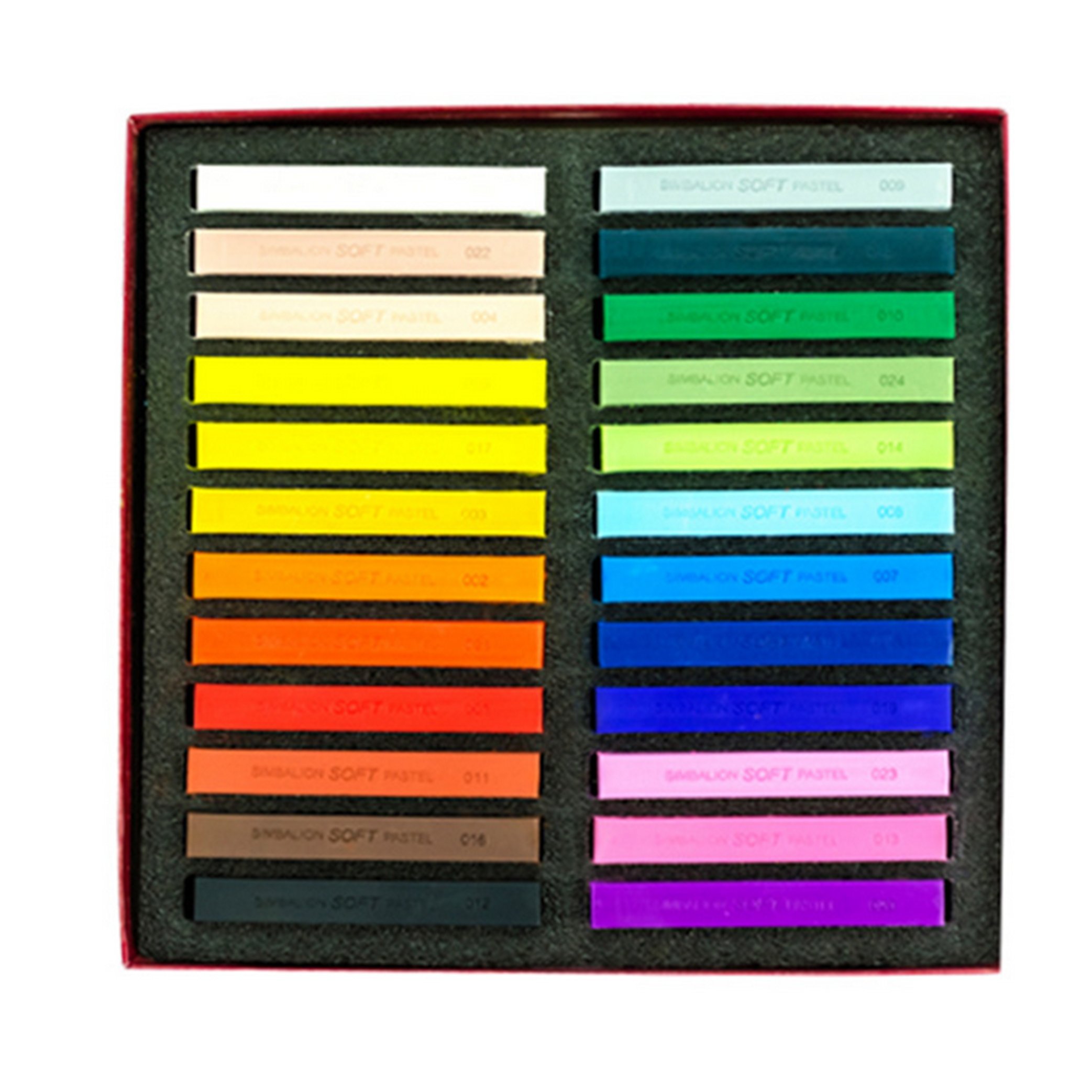 FANGDA Soft Pastel Square Chalk Set - 24 Assorted Colors for Artists & Students | Perfect for Drawing, Sketching & Blending Techniques