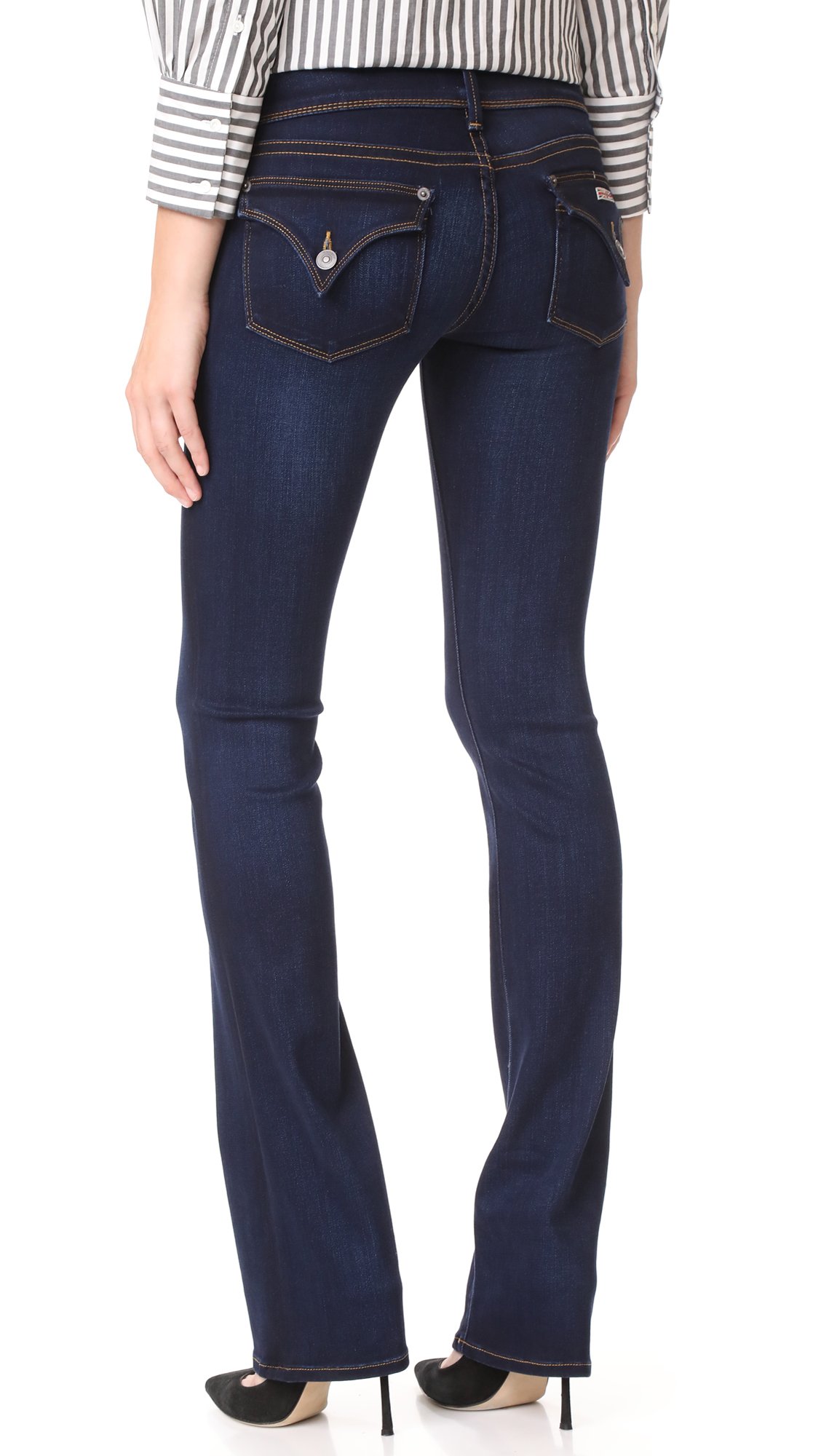 Hudson Women's Beth Baby Bootcut Jeans in Oracle Wash - Stylish & Comfortable Denim for Casual Wear, Work & Everyday Outfits