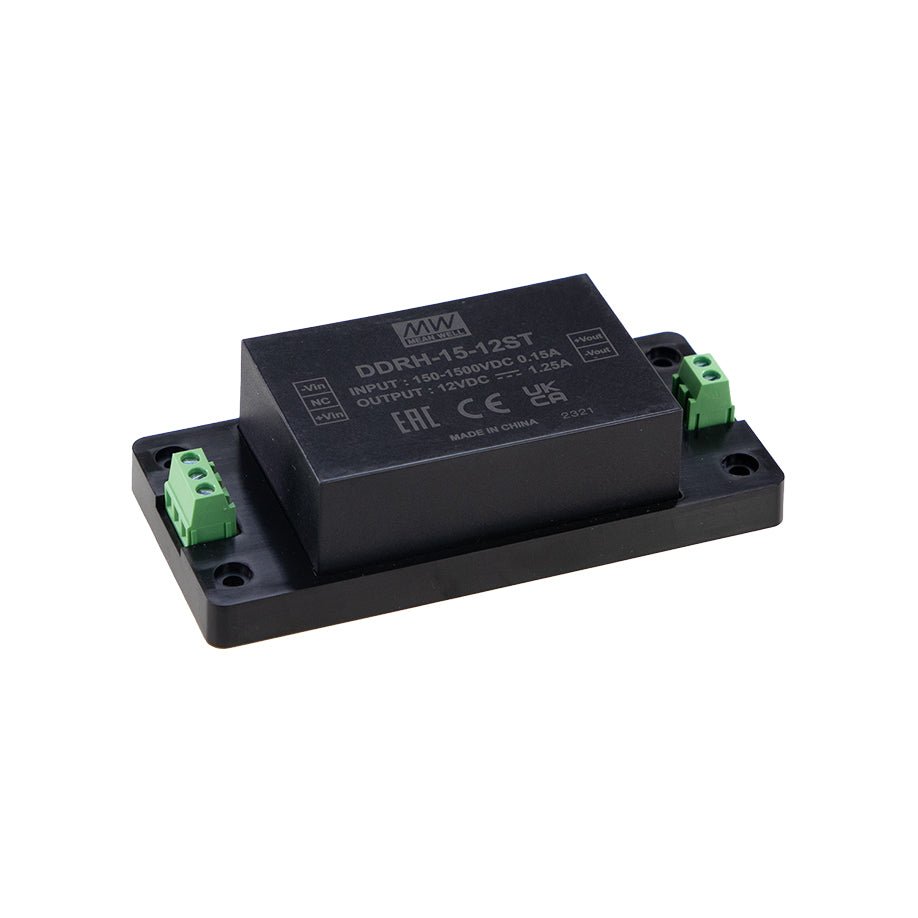 Mean Well DDRH Series 5V LED Power Supply (15W-60W) - High Efficiency Waterproof Driver for Indoor/Outdoor LED Lighting, Signage & Display Cases