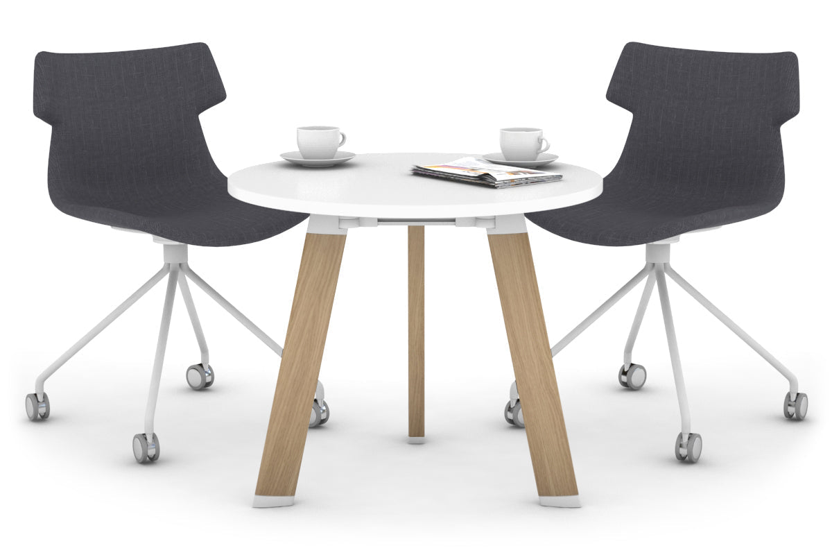 Round Conference Table 700mm - Modern Office Meeting Table for Small Spaces, Boardrooms & Collaborative Workspaces