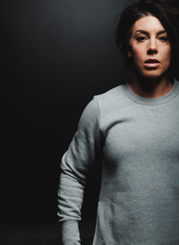 Women's Forever Crewneck Sweatshirt - Soft & Comfortable Grey Pullover for Casual Wear, Lounge & Everyday Outfits