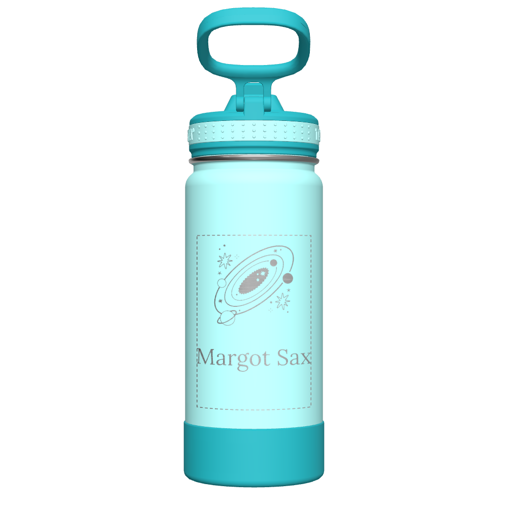 Customized Active Kids Water Bottle with Straw Lid - Leakproof & BPA-Free - Perfect for School, Sports & Outdoor Adventures