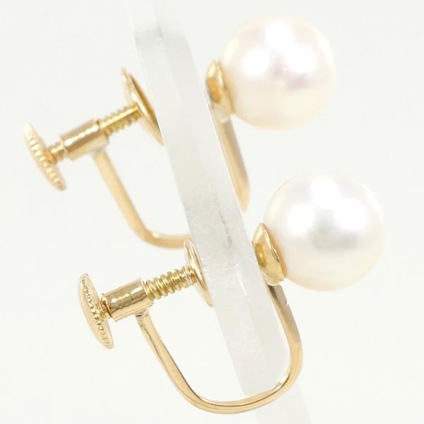 18K Yellow Gold Pearl Earrings for Women – Classic Elegant Dangle Earrings with Freshwater Pearls – Perfect for Weddings, Parties & Special Occasions