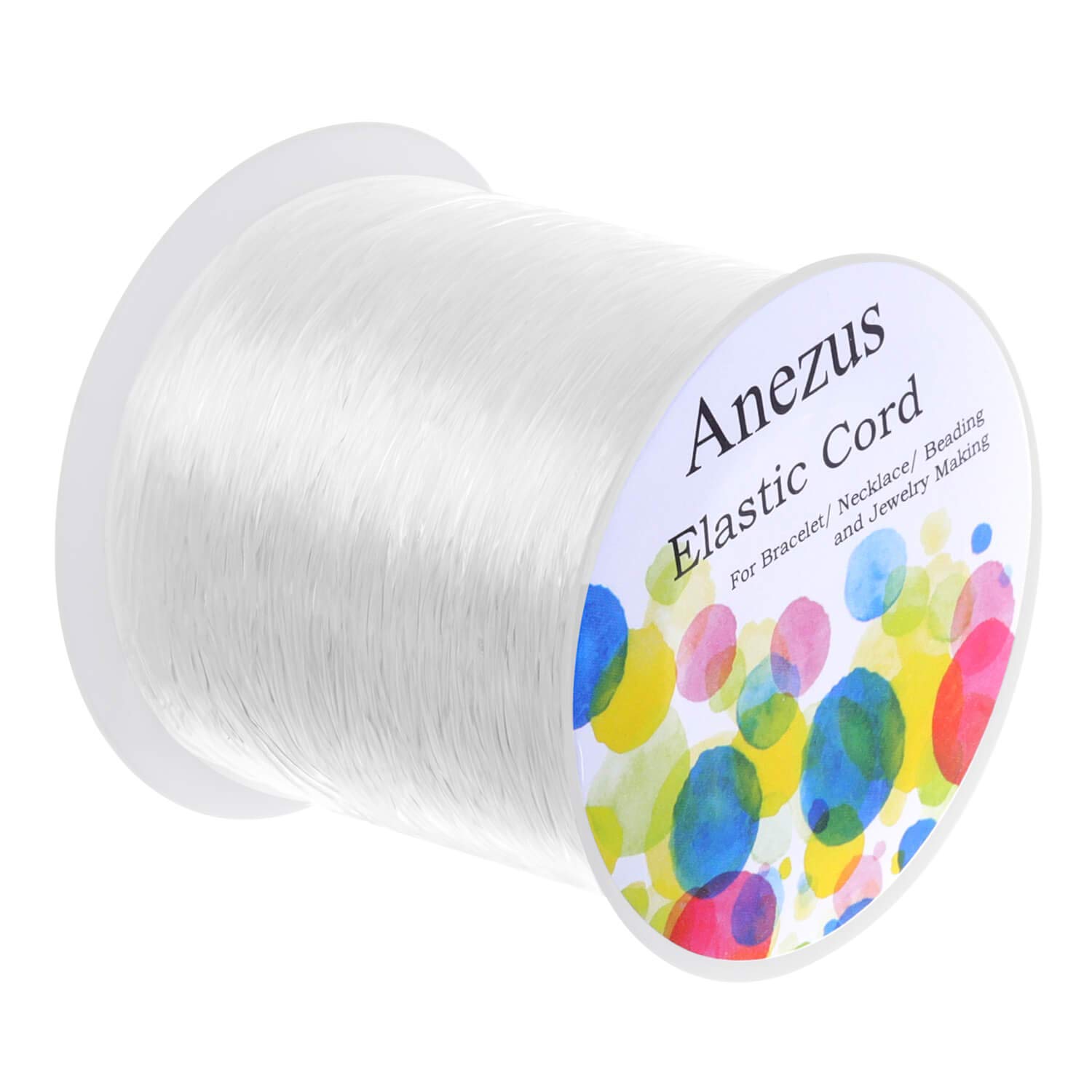 Anezus 1mm Elastic Stretch Cord for Bracelet Making - Jewelry String for Beading, DIY Crafts & Friendship Bracelets - Perfect for Handmade Jewelry, Beadwork & Craft Projects