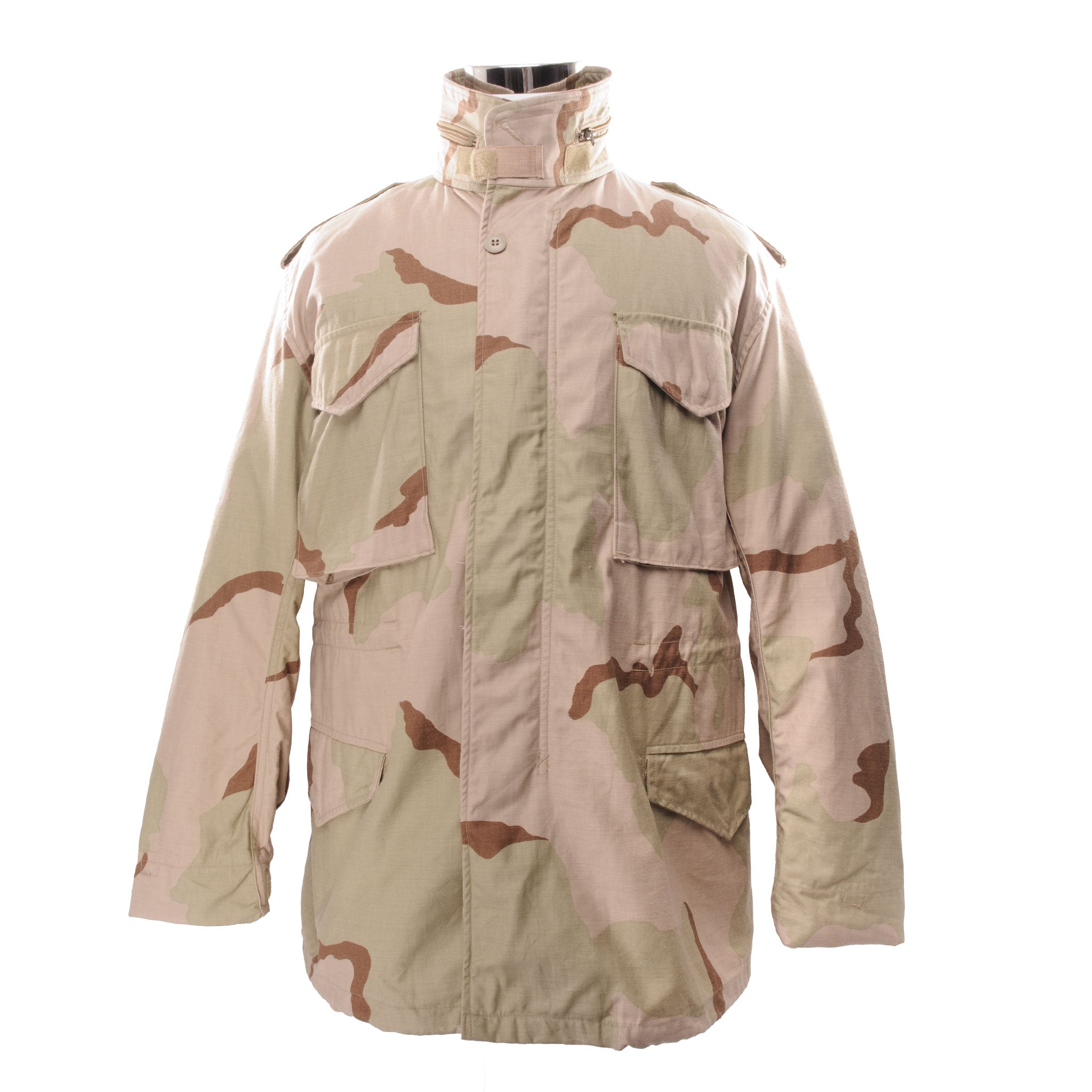 Vintage US Army M65 Field Jacket - Desert Camo 1991 - Medium Regular Size - Military Style Outerwear for Outdoor Adventures & Casual Wear