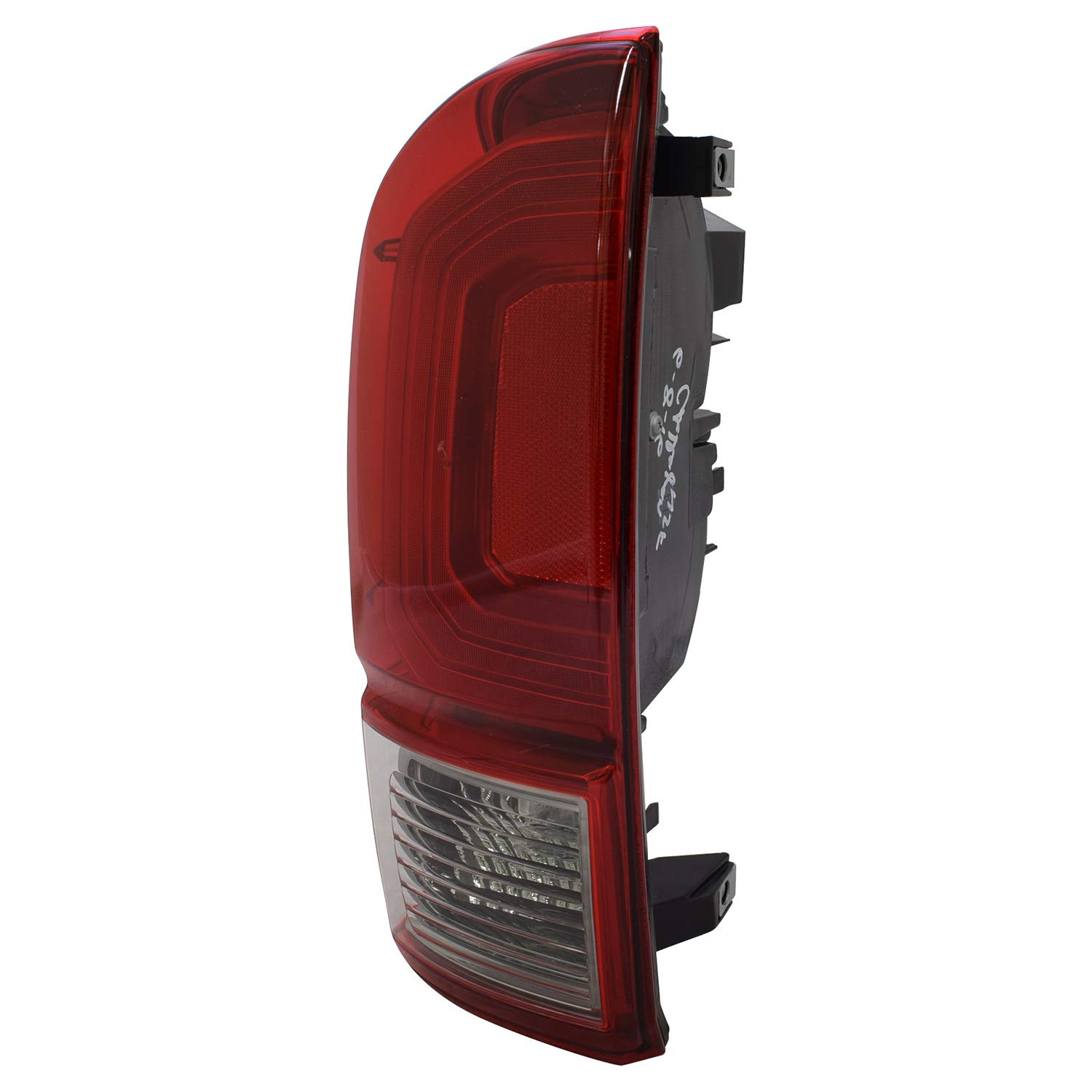 TYC Left Tail Light Assembly Compatible with 2016-2017 Toyota Tacoma - Replacement LED Brake Light for Pickup Truck - Perfect for Night Driving & Enhanced Safety