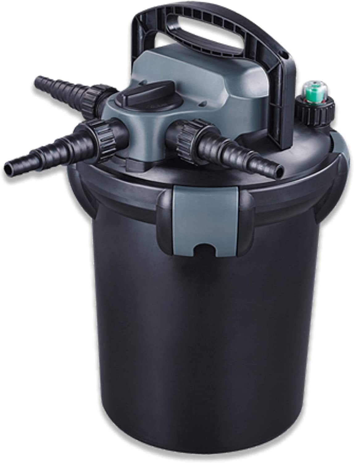 Savio Livingponds 2000 GPH Pressure Filter with Springflo Filter Media - LP2000 | High-Efficiency Pond Filtration System for Koi Ponds, Water Gardens & Outdoor Fountains