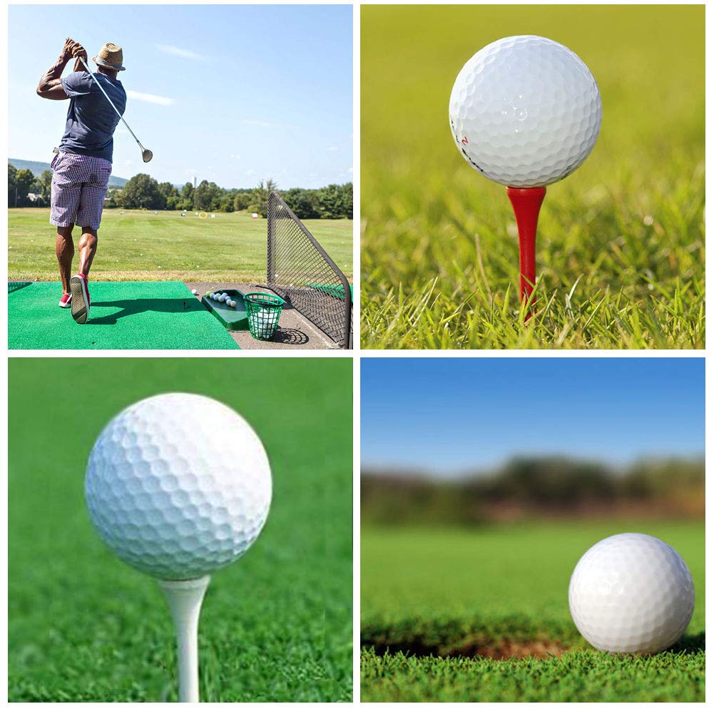 Premium Natural Wood Golf Tees - Professional 100 Pack (3-1/4